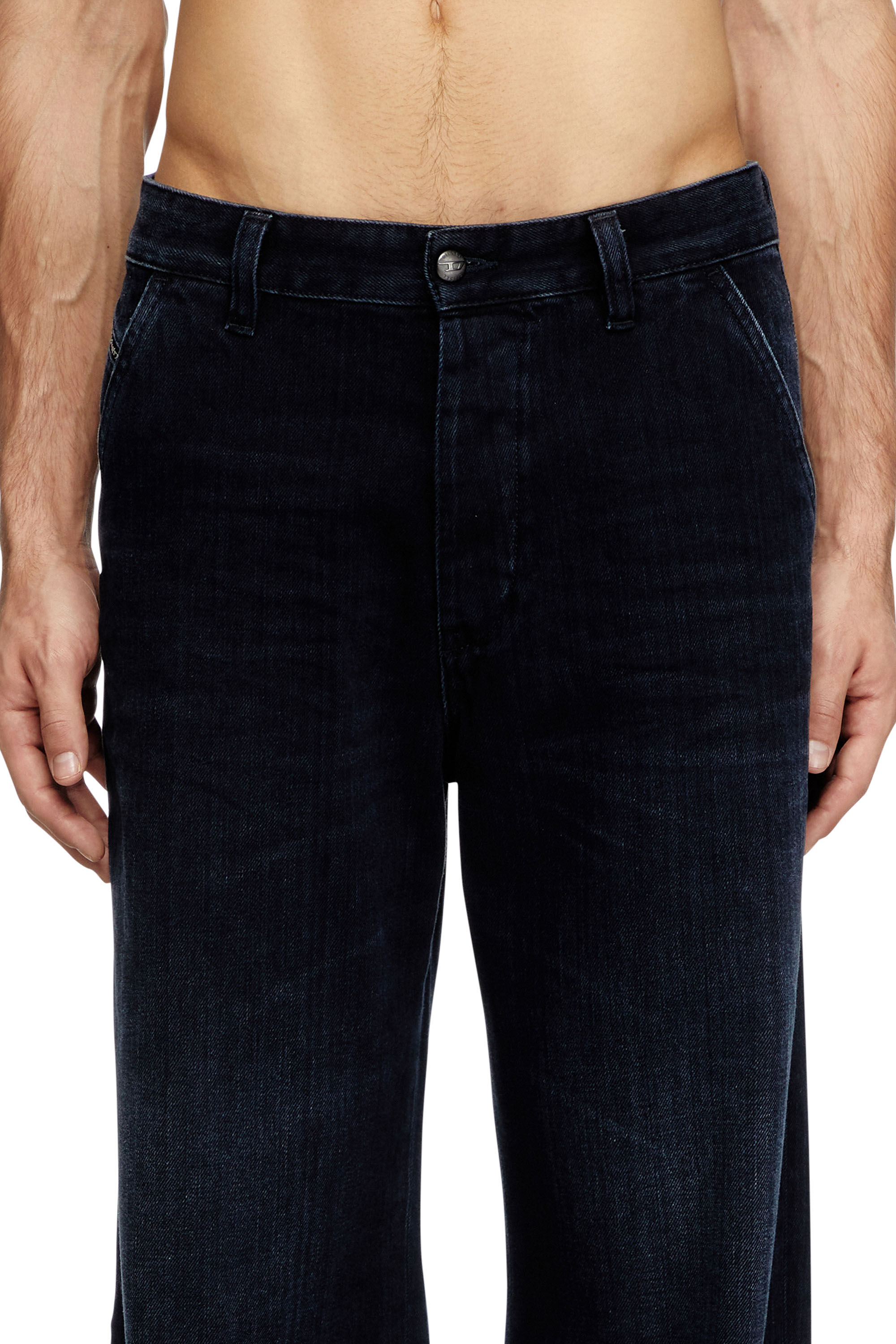 Diesel - Regular Jeans D-Phant-chino 09L54 Unisex, Blu Scuro - Image 5