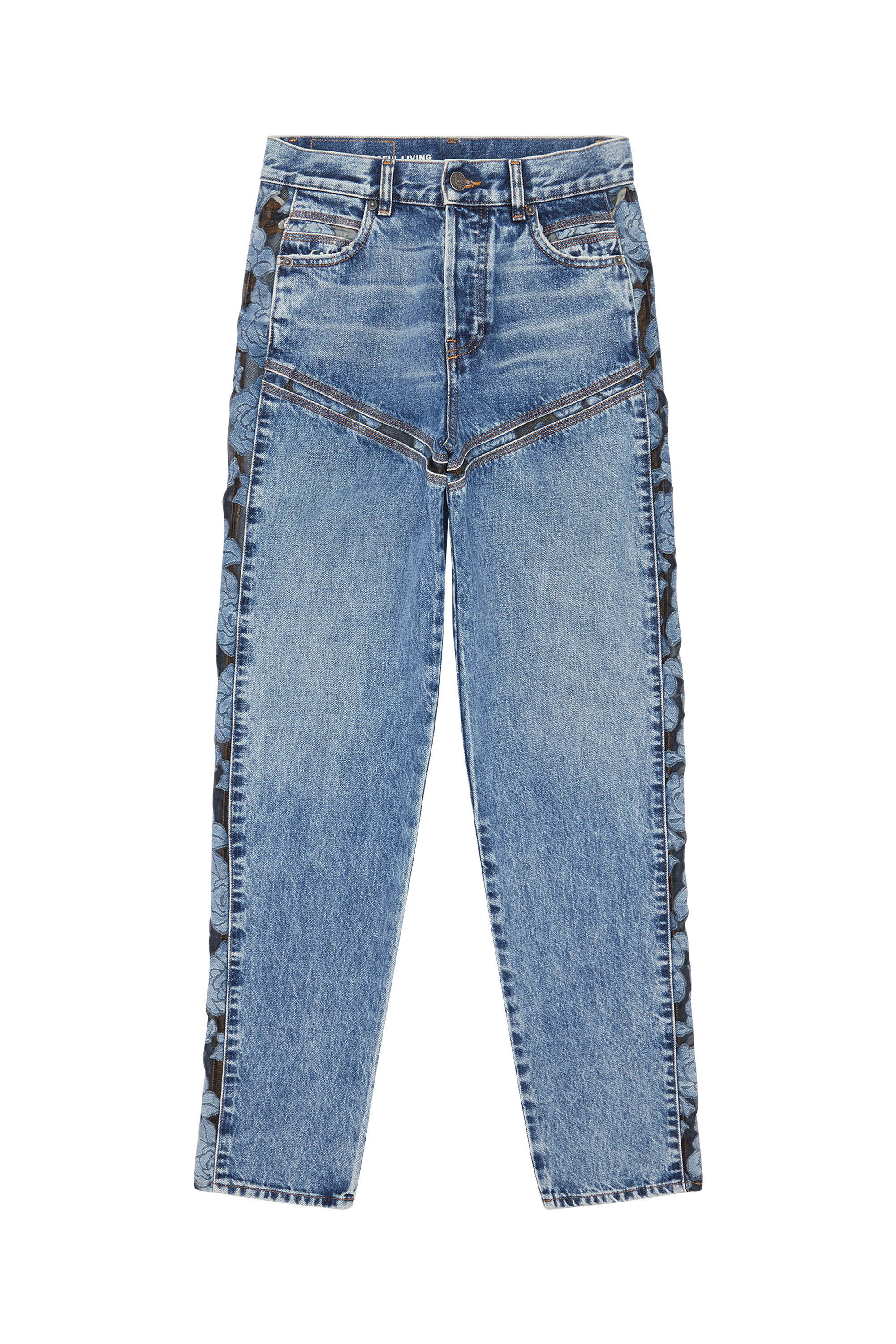 Diesel - D-Pilut 007J3 Straight Jeans, Blu medio - Image 2