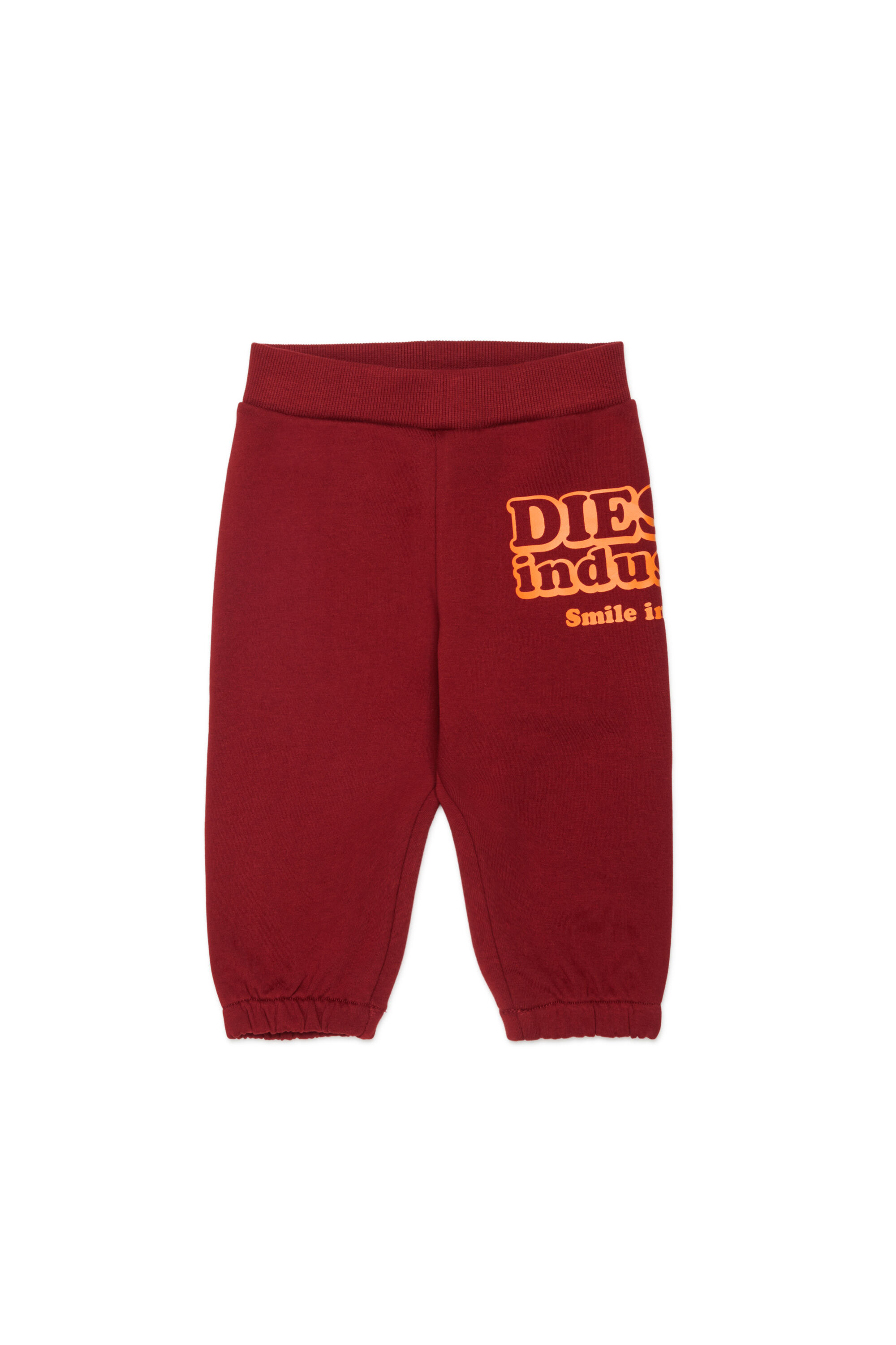 Diesel - PLODIMIB, Pantaloni in cotone con stampa Diesel Industry Uomo in Rosso - 1
