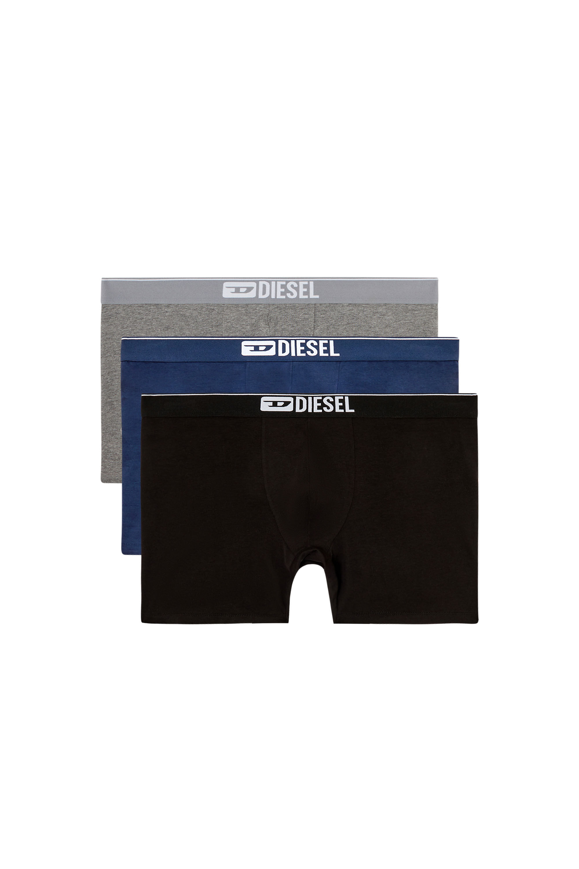 Diesel - MAX-3PACK, Set di tre boxer lunghi in cotone stretch Uomo in Multicolor - 2