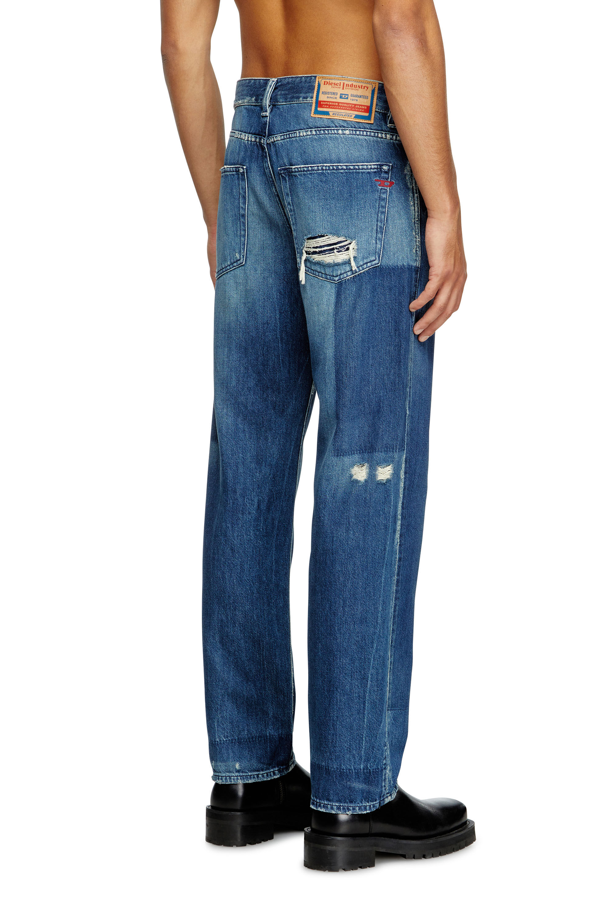 Diesel - Regular Jeans 2024 D-Macs 09M52 Uomo, Blu Scuro - Image 4