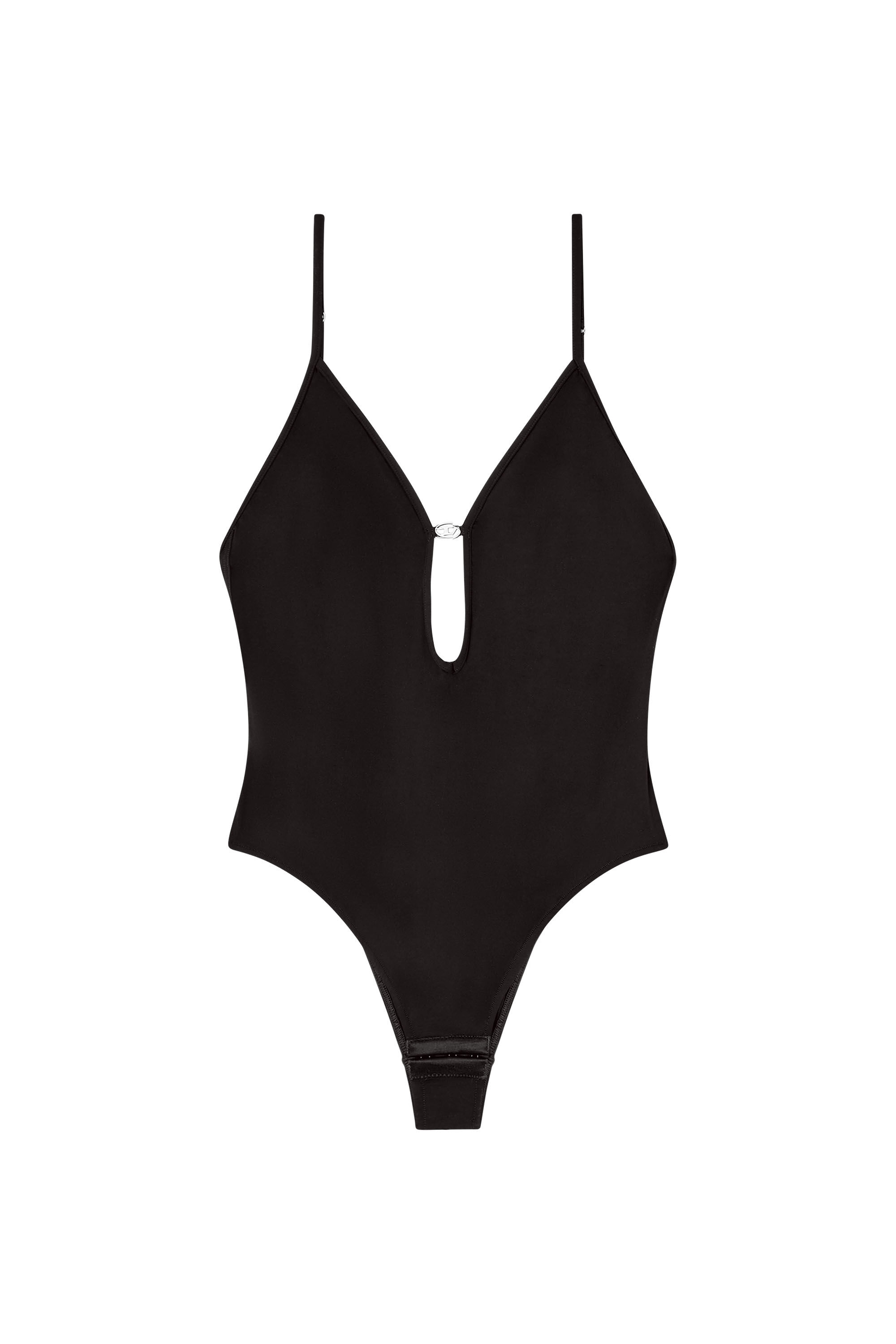 Diesel - UFBY-OVAL-D-BODYSUIT, Woman's Oval D bodysuit in Black - 2