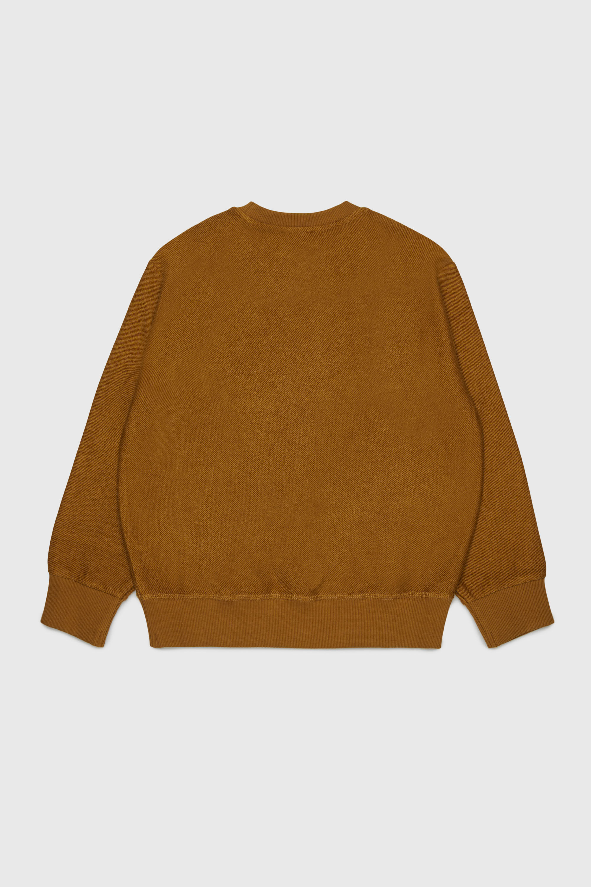 Diesel - SFRIT OVER, Felpa con striature e logo Oval D Uomo in Marrone - 2