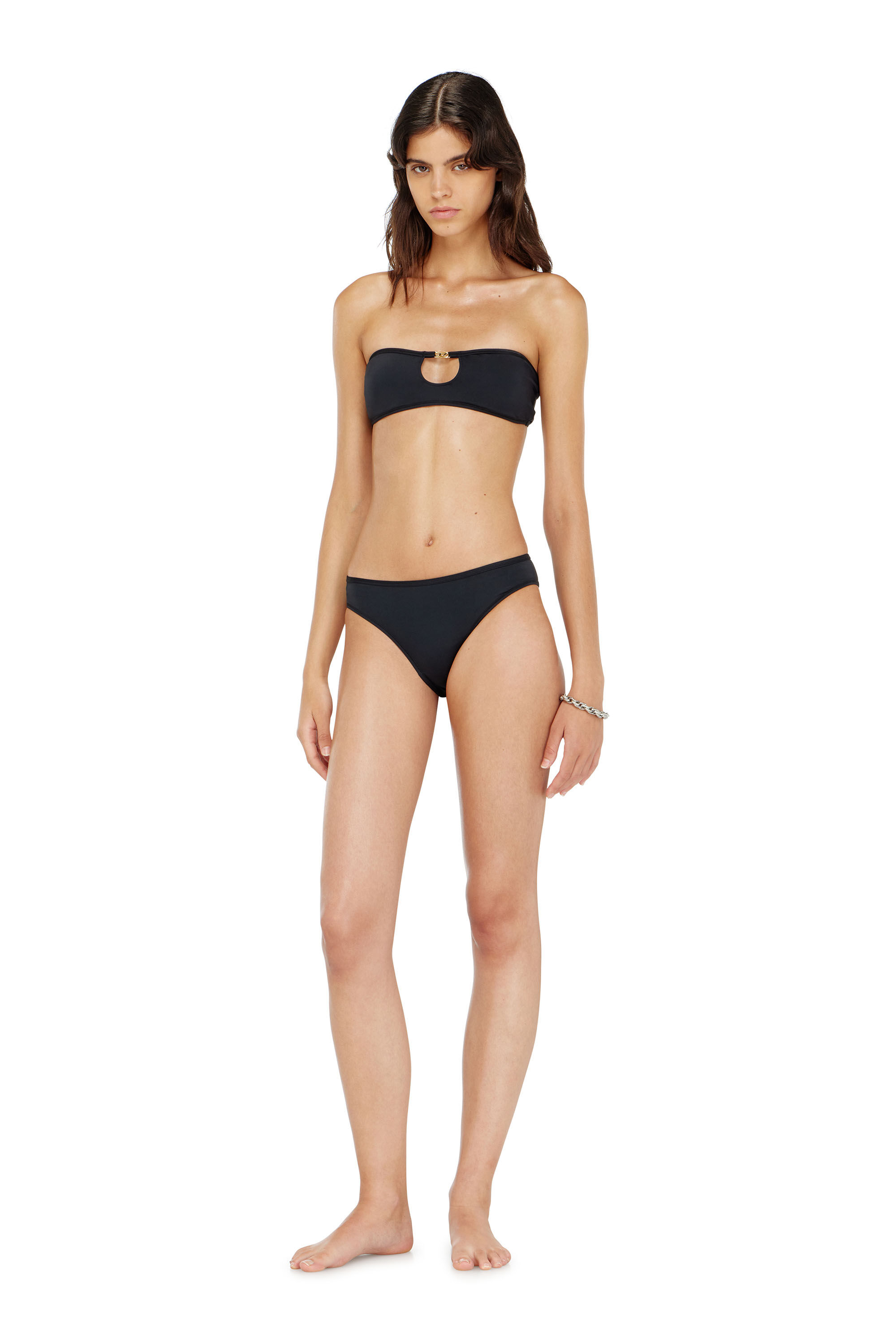 Diesel - SHIRLEY-UTLT, Slip brasiliano in nylon con dettaglio Oval D Donna in ToBeDefined - 1