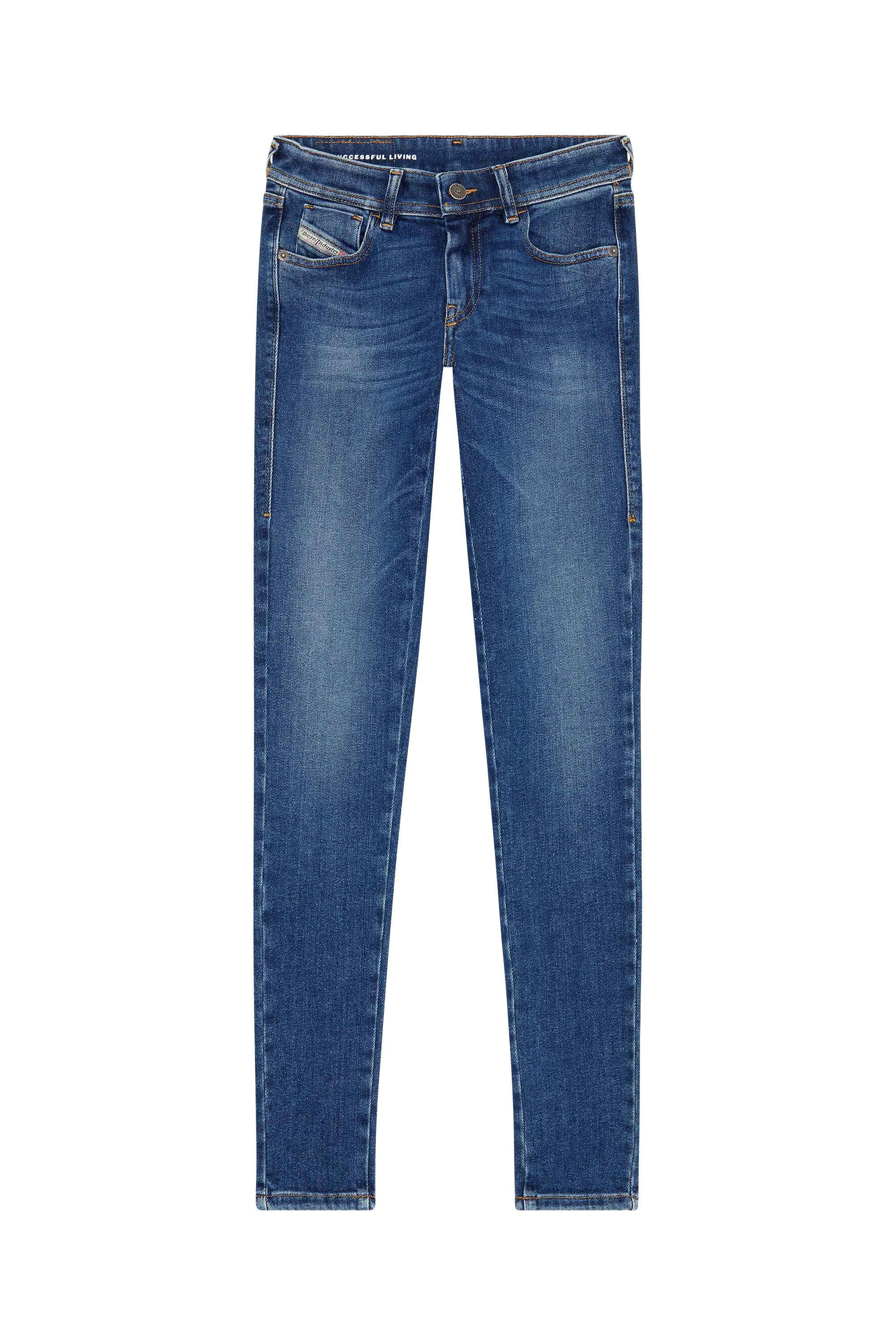 Diesel - Super skinny Jeans 2018 Slandy-Low 09F86, Blu medio - Image 2
