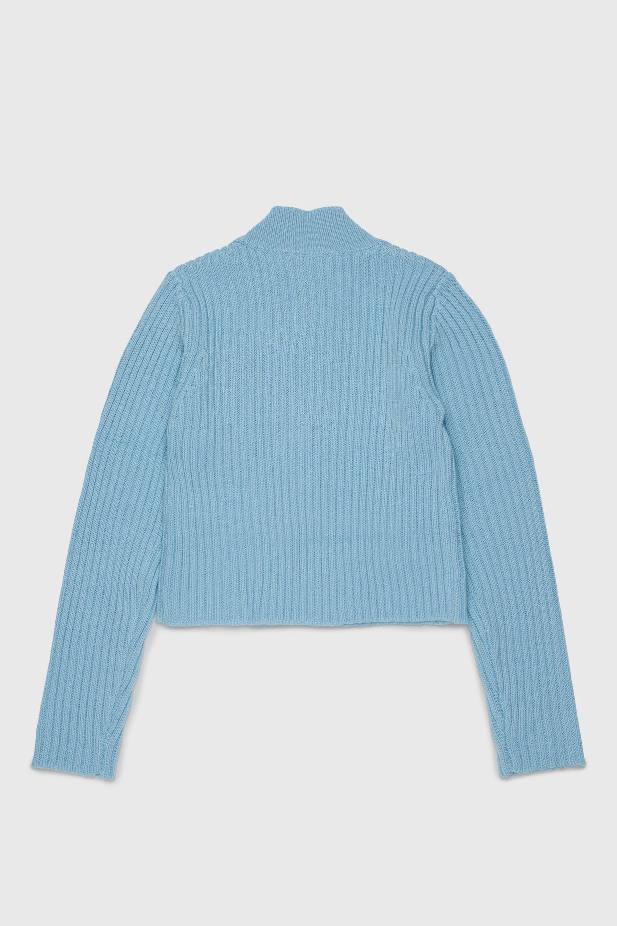 Diesel - KAMMY, Cardigan zip in misto lana con tasche Donna in Blu - 2