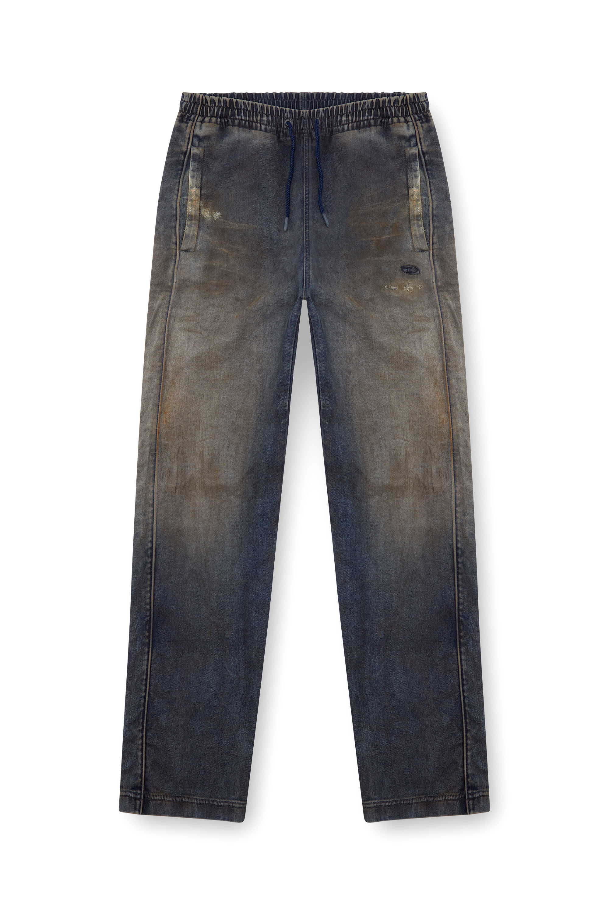 Diesel - Relaxed D-Martyans Track Denim 068LV Uomo, Blu Scuro - Image 2