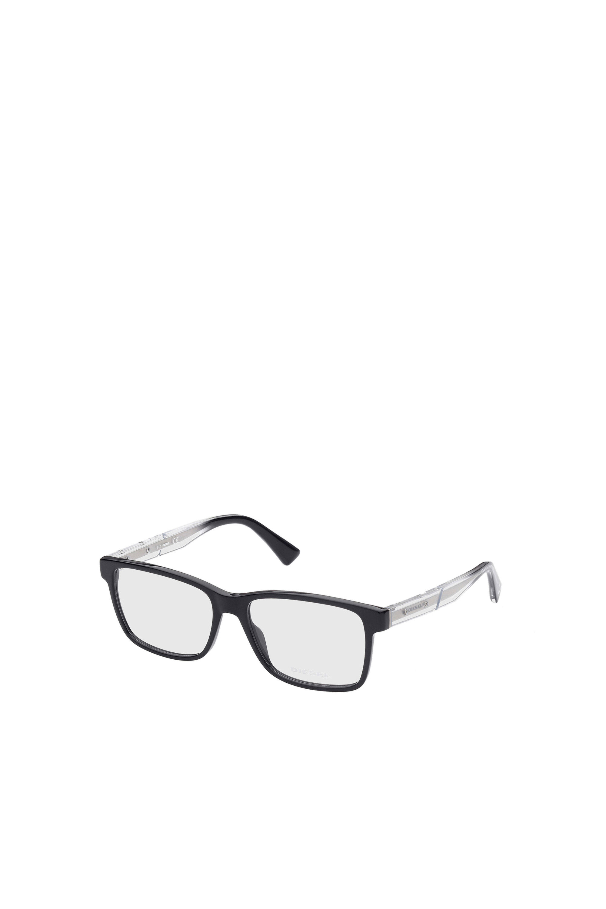 Diesel - DL5407, Occhiali da vista rettangolari Uomo in Nero - 2