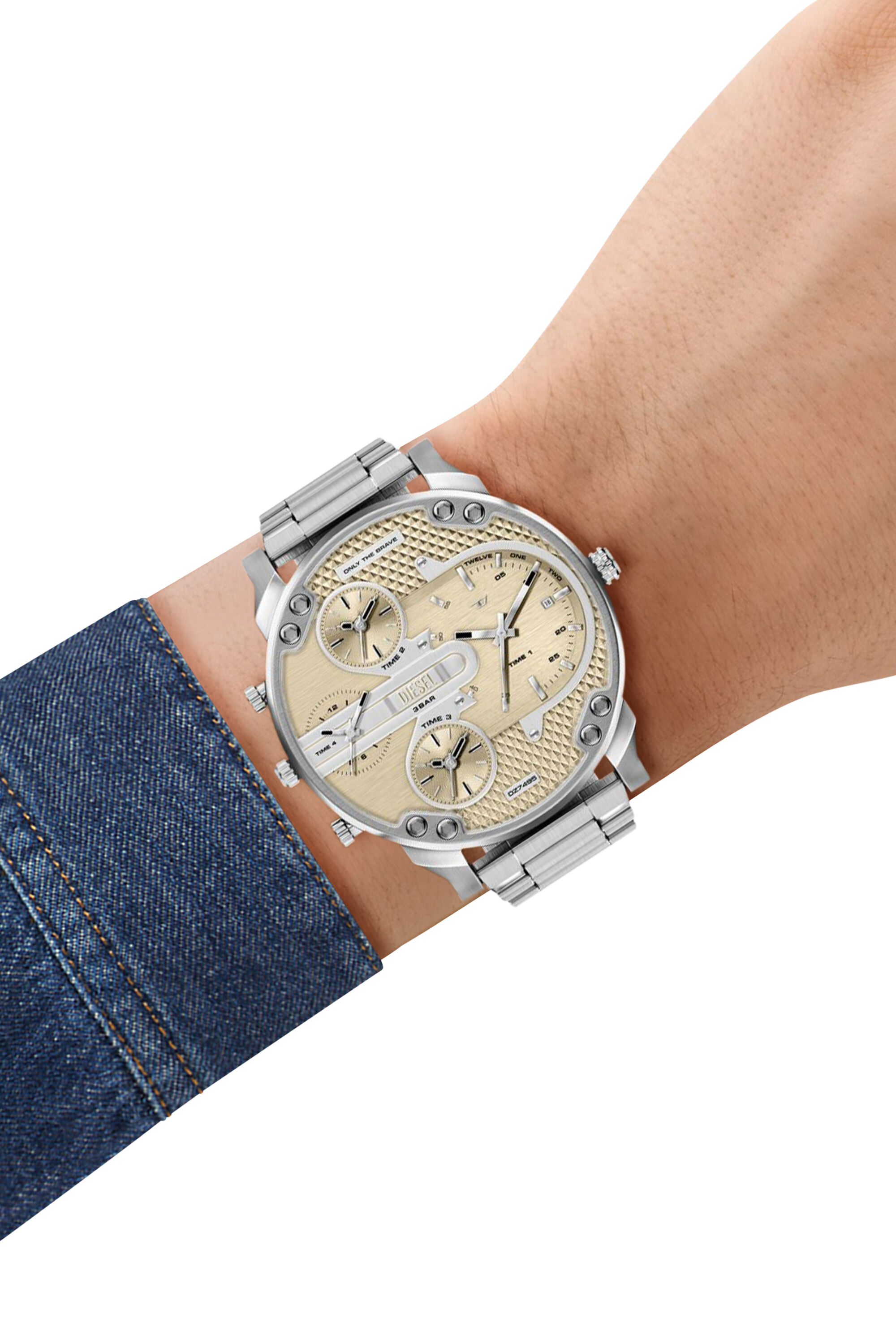 Diesel - DZ7495 WATCH, Orologio Mr. Daddy Slim in Acciaio Inox Uomo in Argento - 7