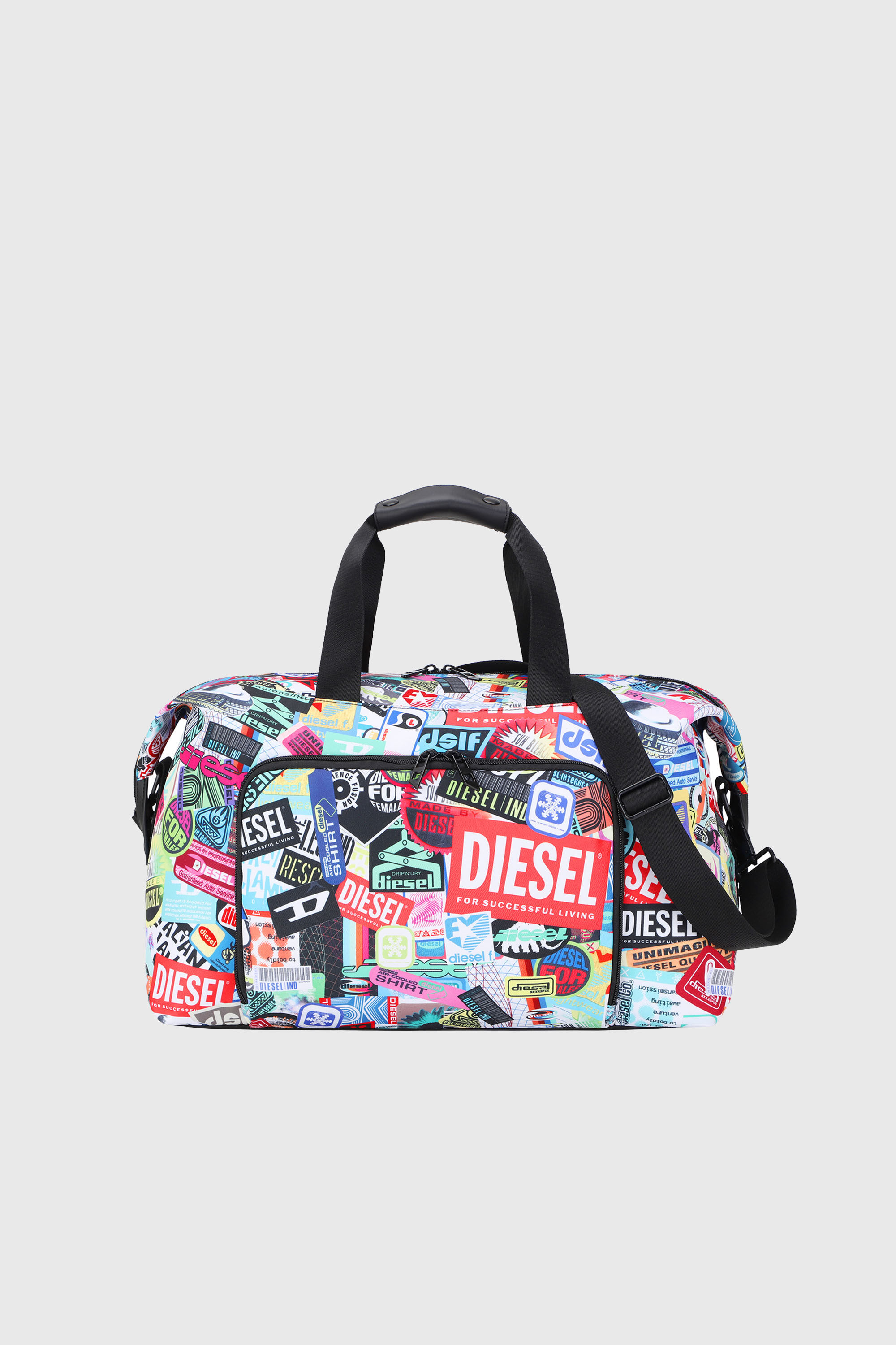 Diesel - DIESEL PC PRINTED DUFFLE-STICKERS- DSB00, Borsa da viaggio con adesivi Unisex in Multicolor - 2