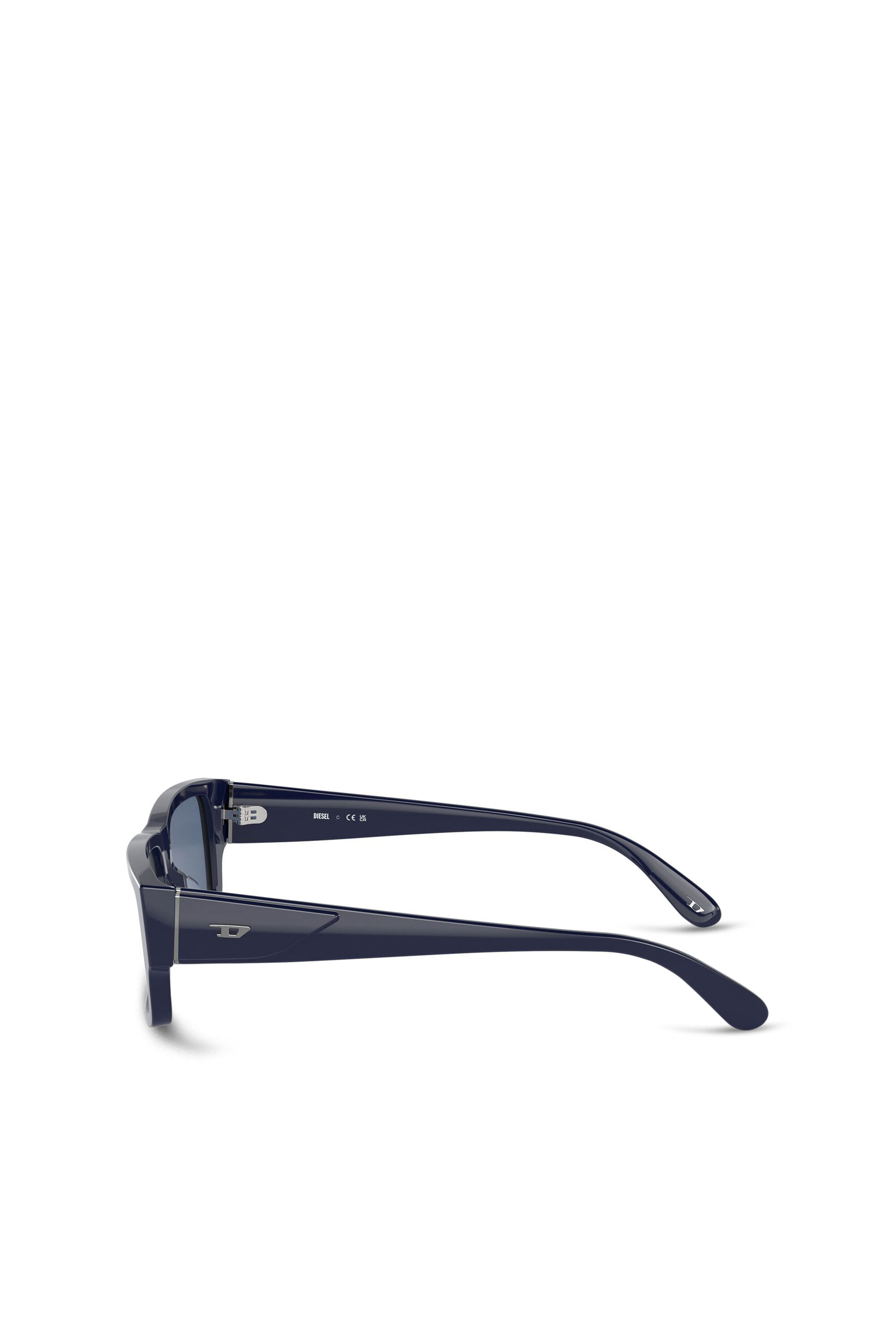 Diesel - 0DL2003 SIZE 57, Occhiali da sole rettangolari Uomo in Blu - 2