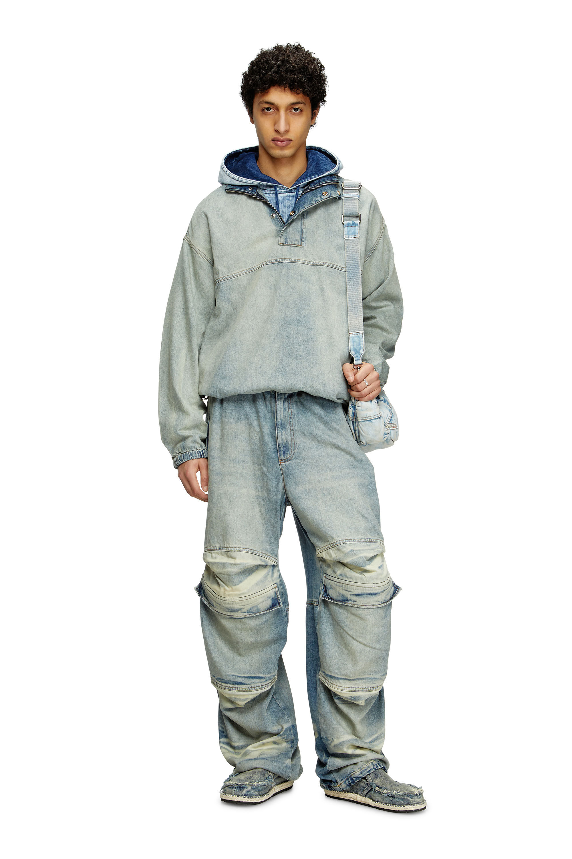 Diesel - Relaxed Jeans D-Dayetz 0ABDF Unisex, Blu Chiaro - Image 1