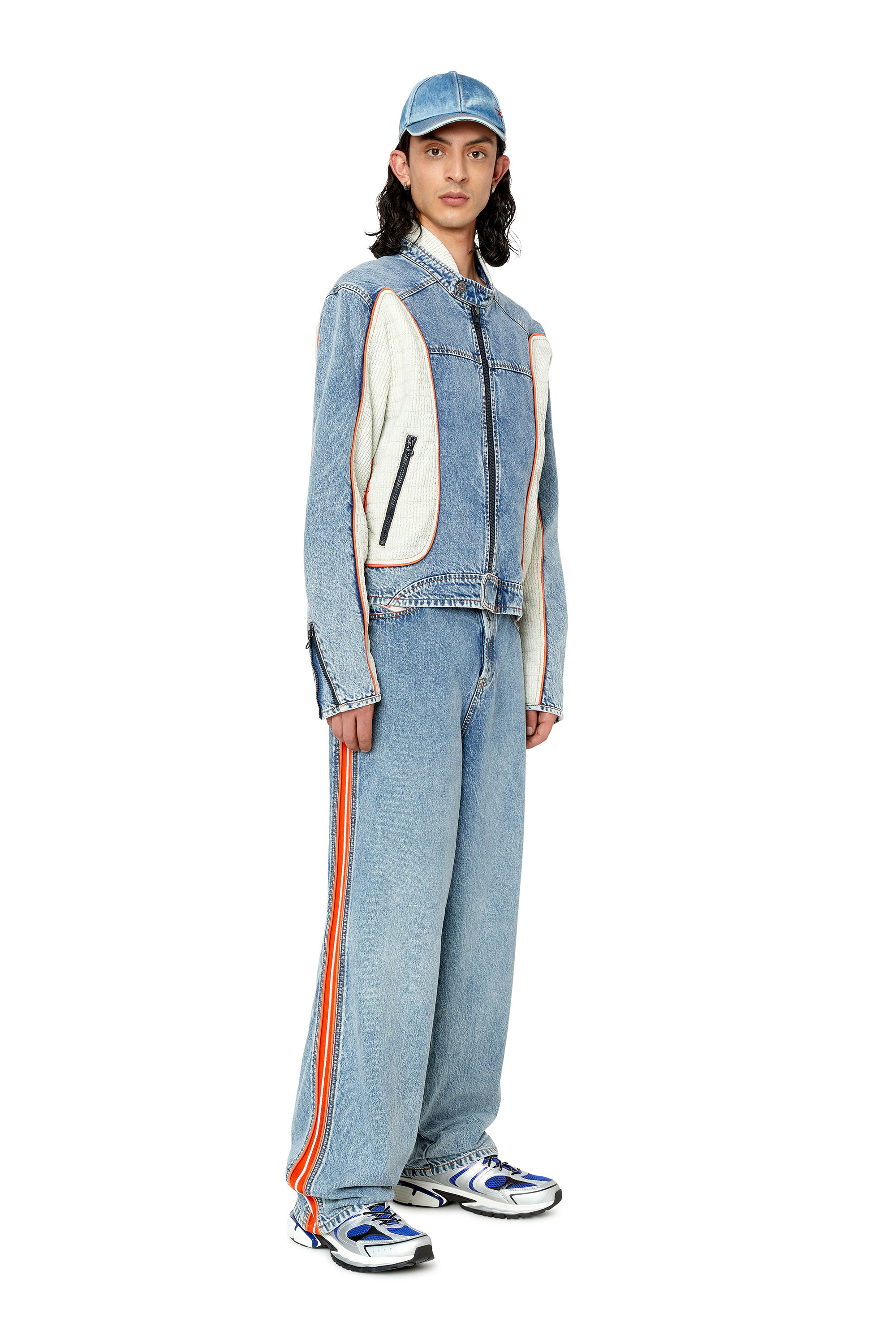 D-Vulkos 0EMAH Man: Straight Medium blue Jeans | Diesel