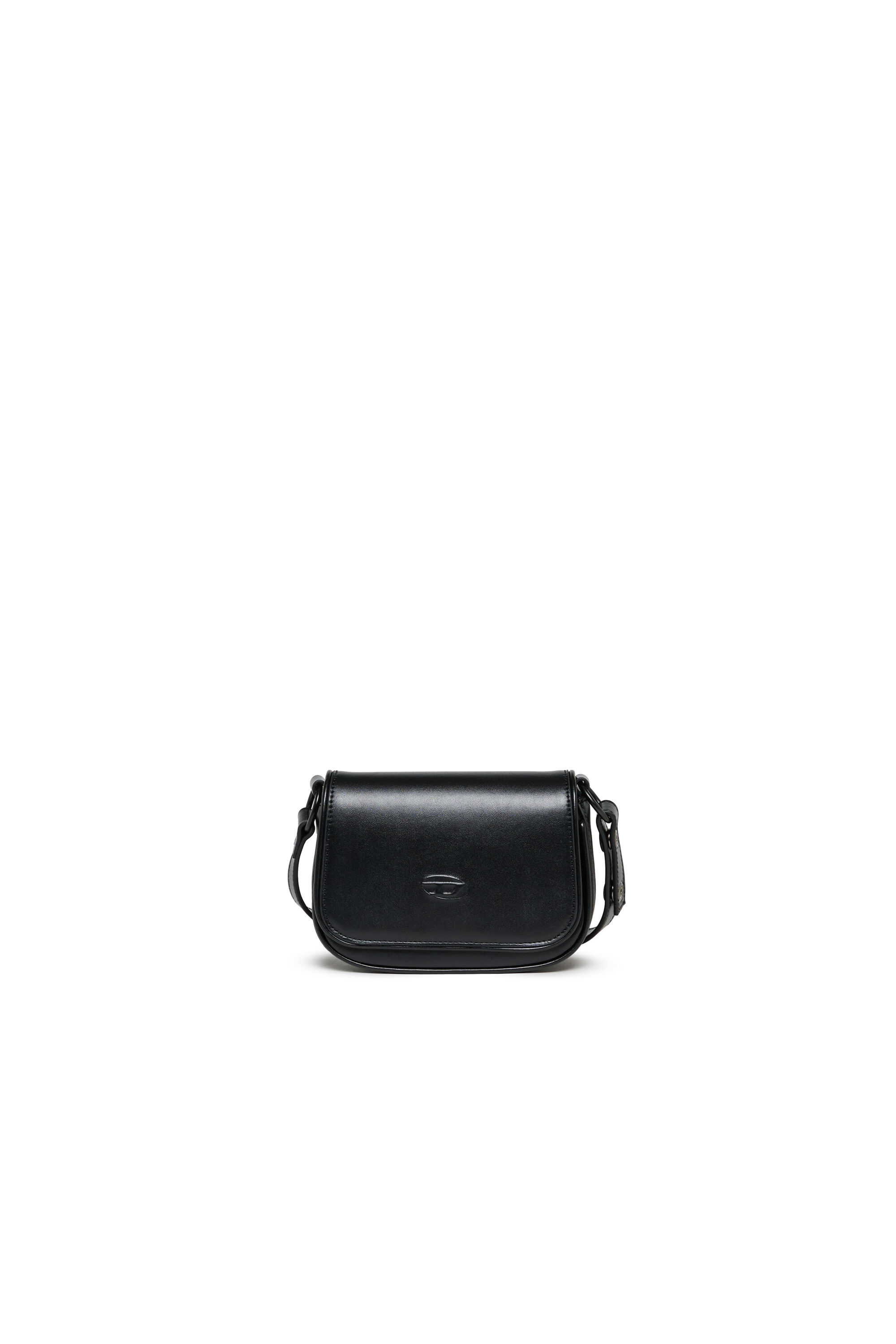 Diesel - WIRT, WIRT - Borsa a tracolla con logo Oval D embossato Donna in Nero - 1