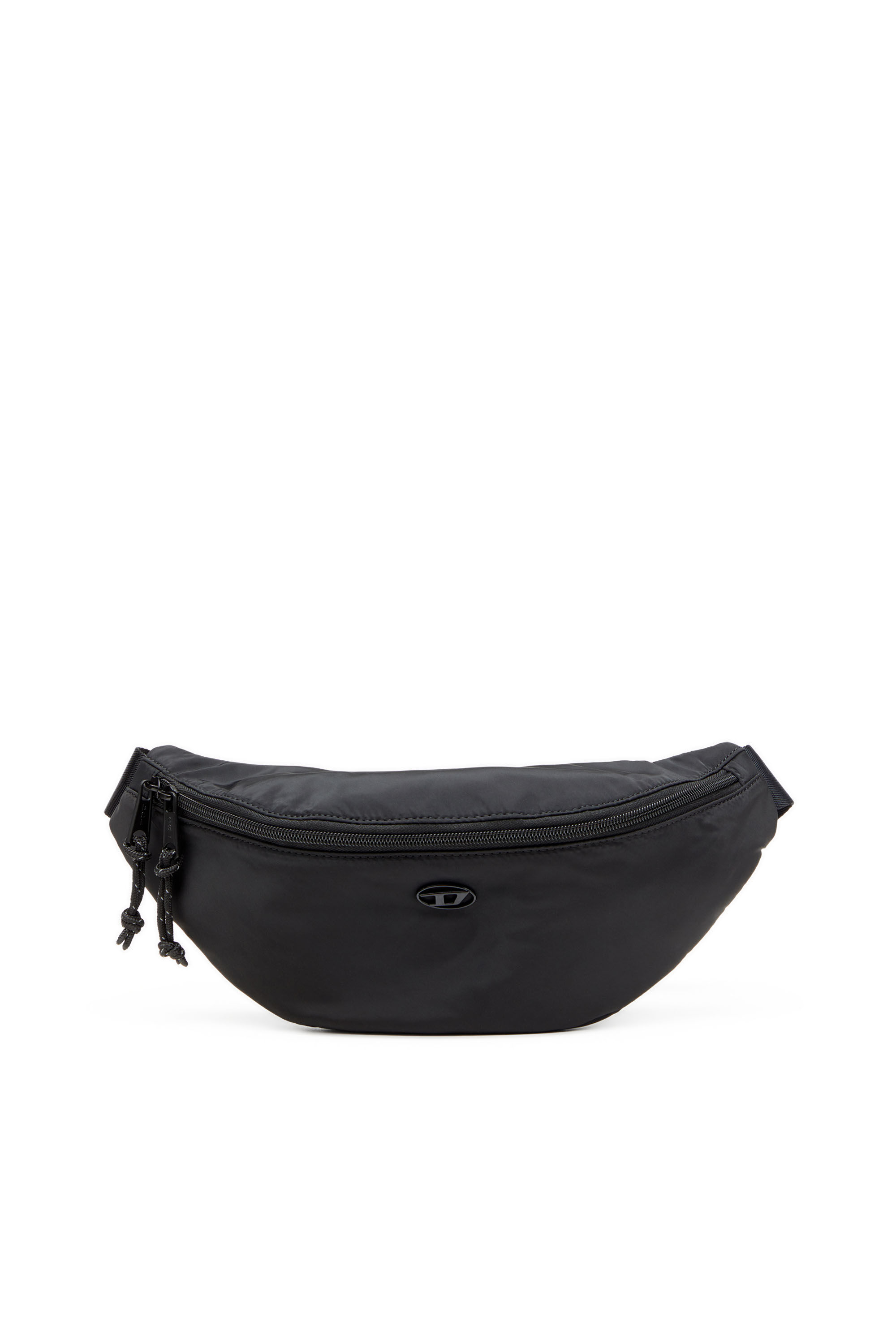 Diesel - D-PACK BELTBAG X, D-Pack-Belt bag in tessuto effetto raso Uomo in Nero - 1