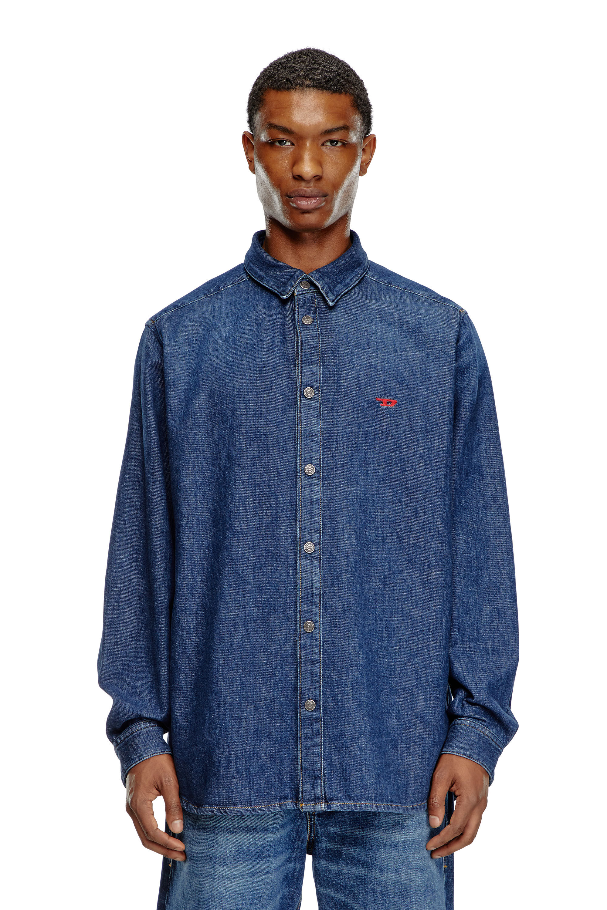 Camicia in denim Uomo Blu Diesel