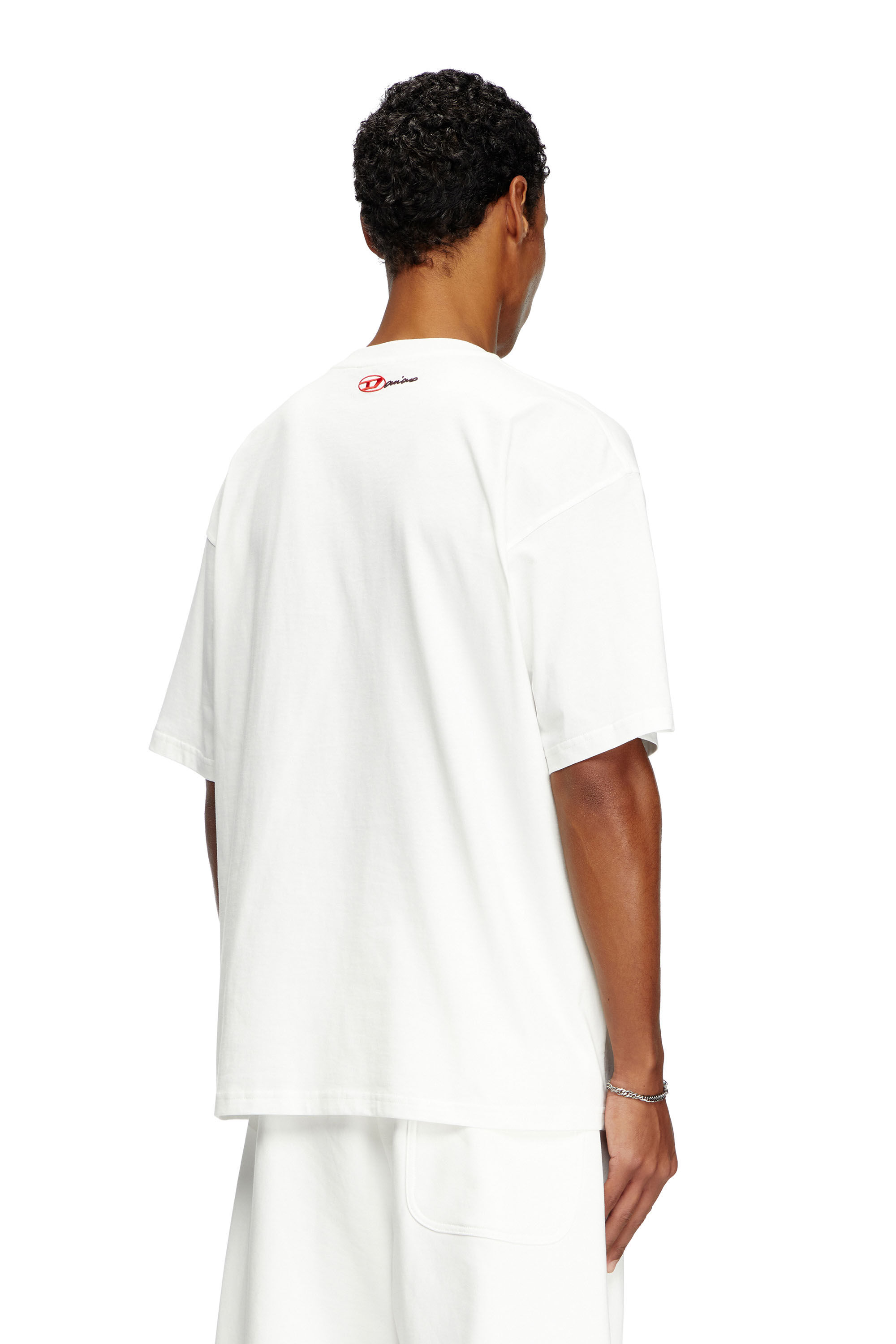 【DIESEL】T-Boxt-Ballo-Dd Tシャツ Women's T-shirt with tattoo patch | White | Diesel