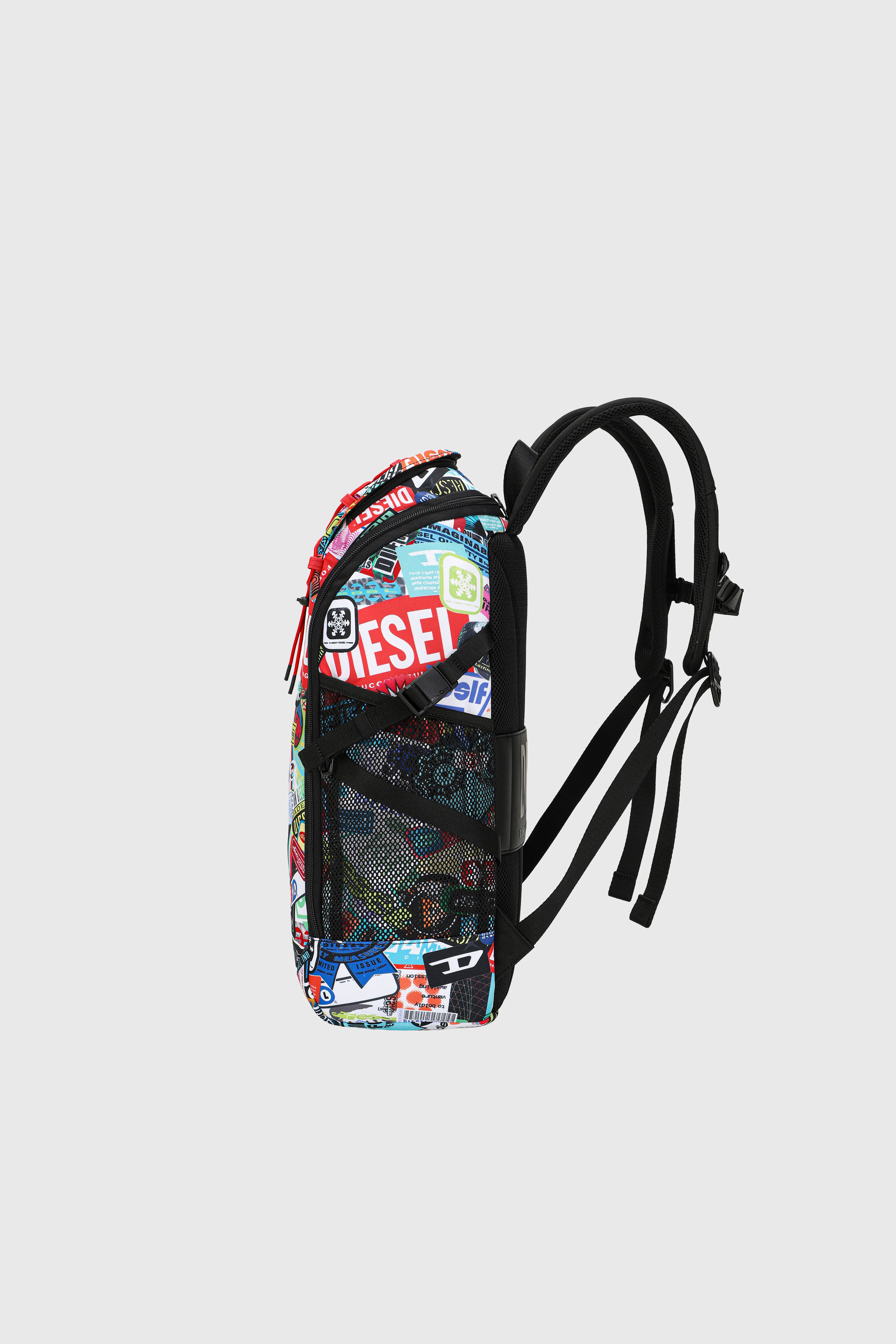 Diesel - DIESEL PC PRINTED BACKPACK-STICKERS- DSB, Zaino multifunzionale con adesivi Unisex in Multicolor - 4