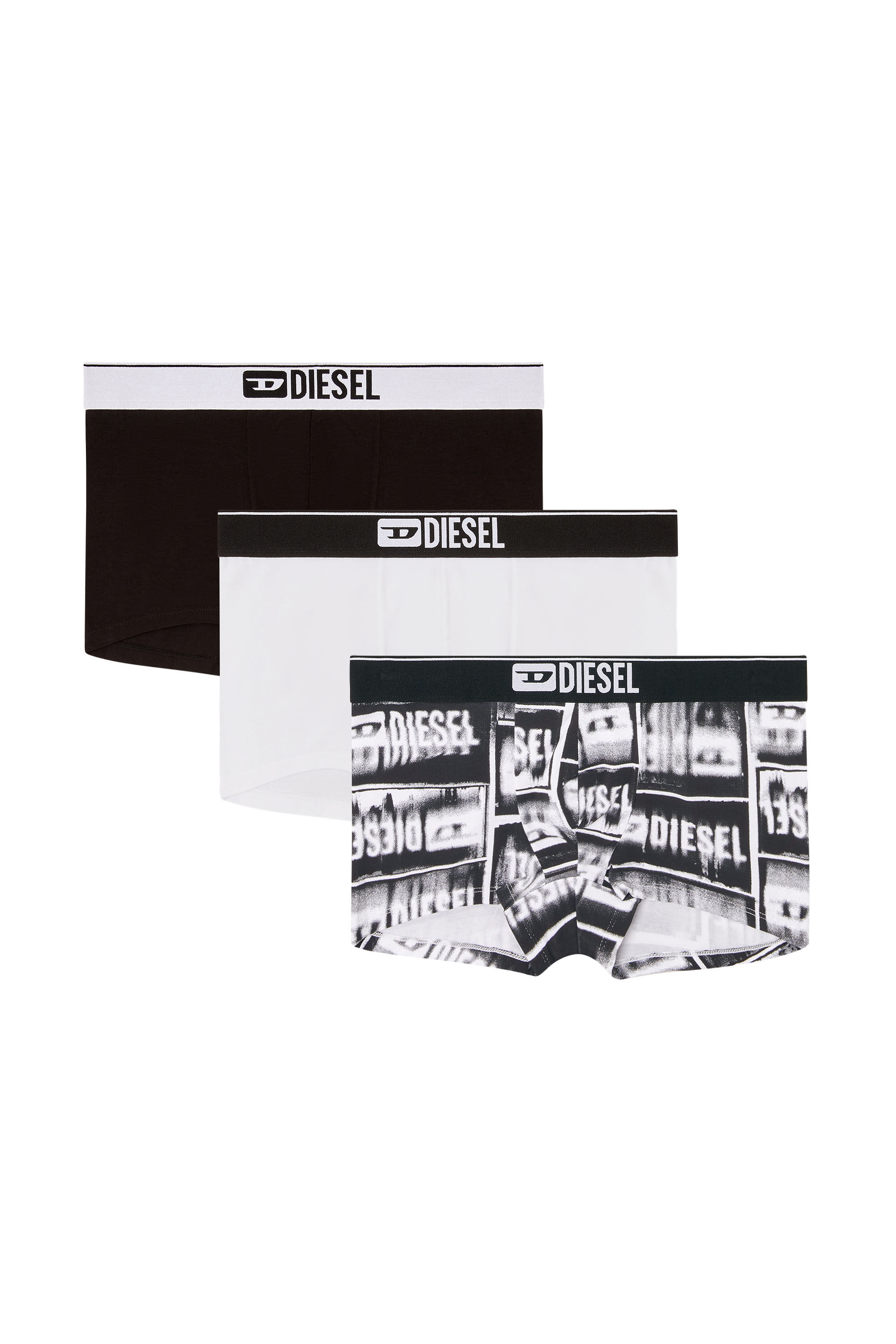 Diesel - DAMIEN-D-BOX-3PACK, Set di tre boxer in cotone stretch Uomo in Multicolor - 2