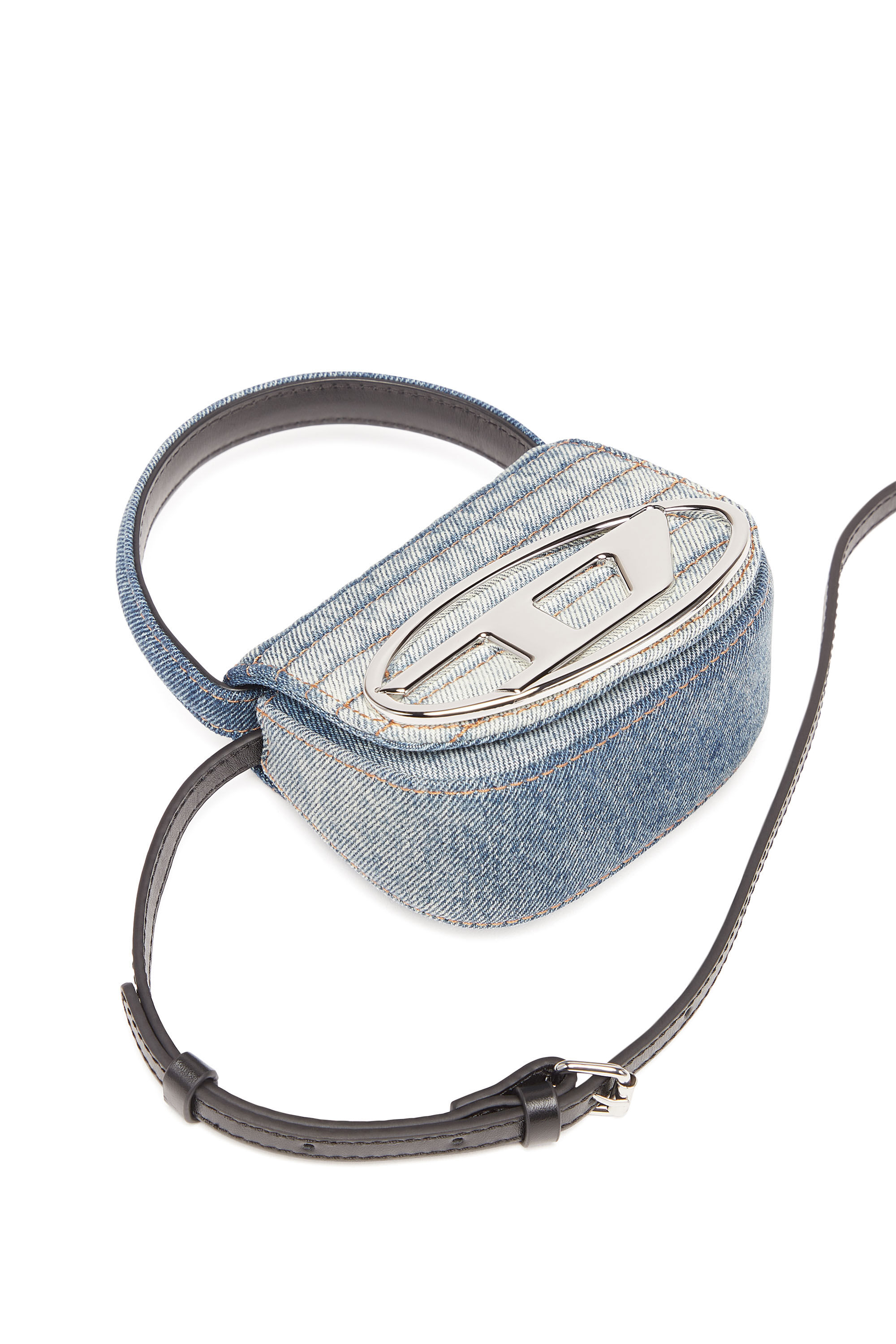 1DR XS Iconica mini bag in denim solarizzato Donna Multicolor Diesel