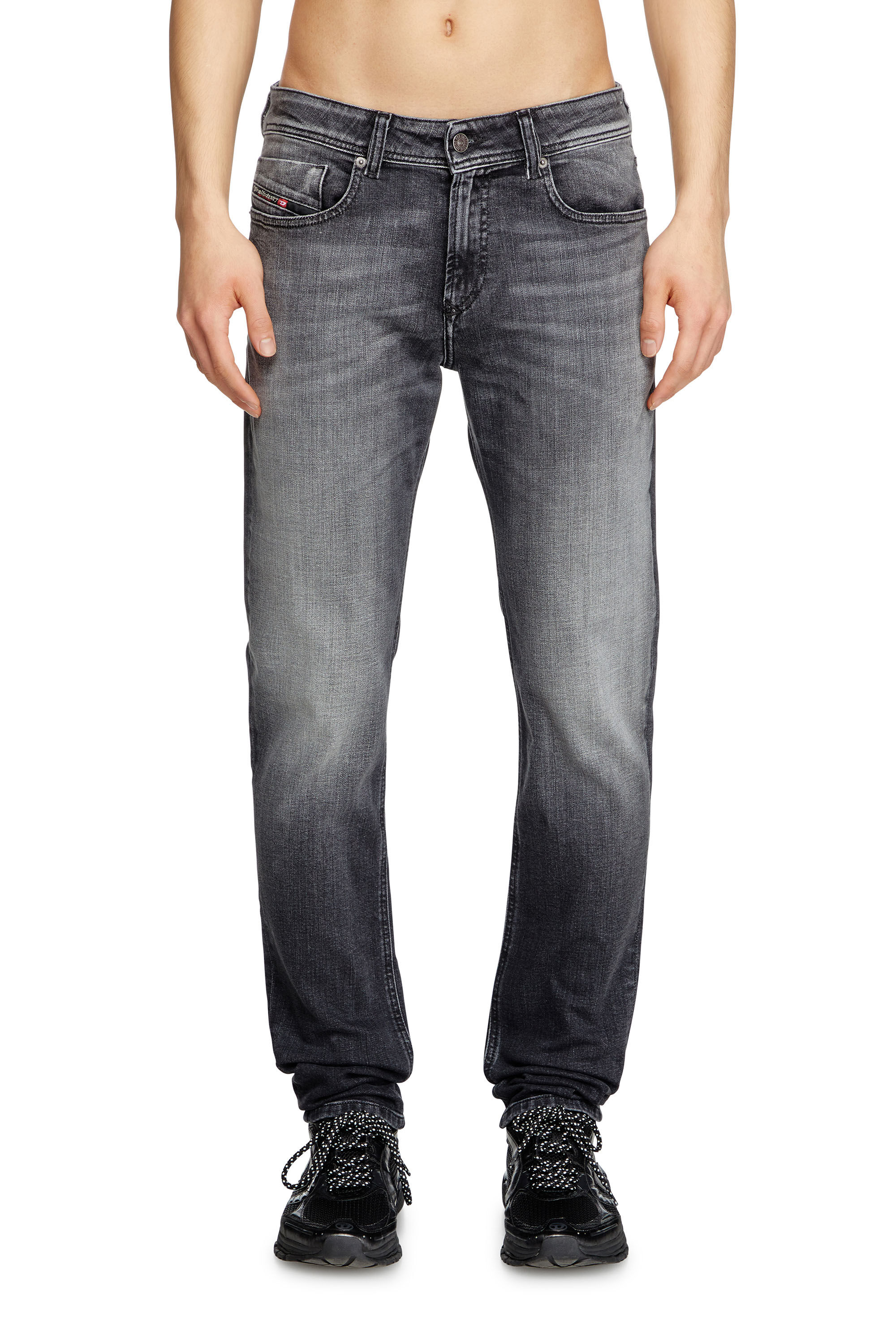 Diesel - Skinny Jeans 1979 Sleenker 09L01 Uomo, Nero/Grigio scuro - Image 3