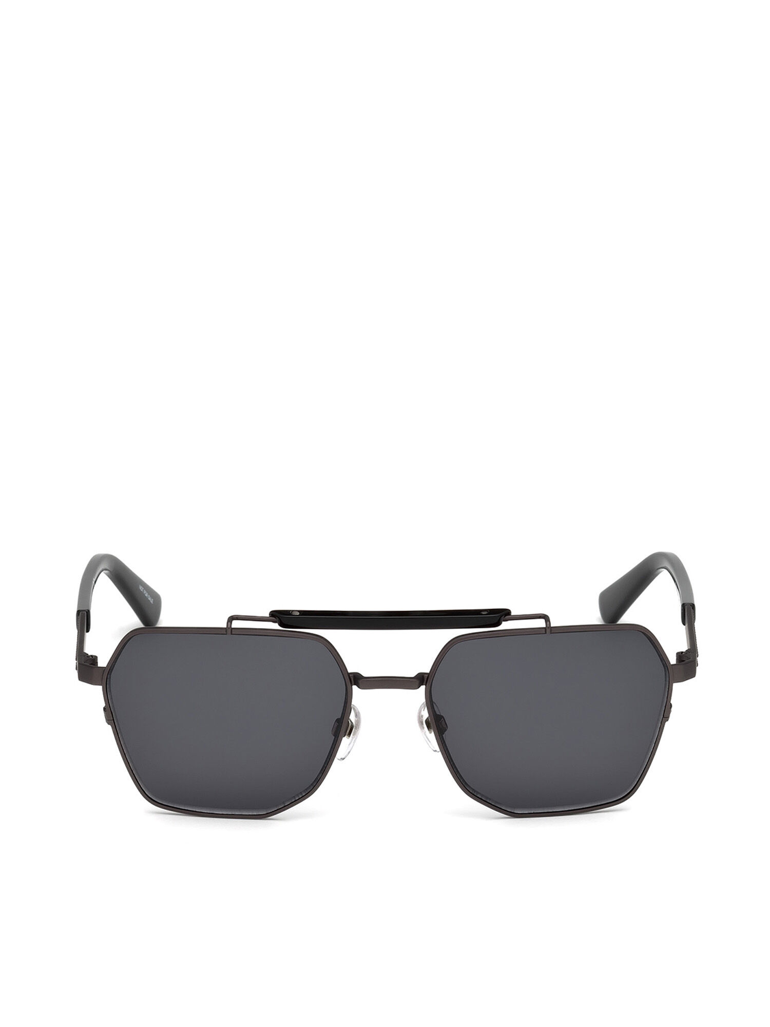 Diesel - DL0256, Occhiali dalla forma esagonale Uomo in Nero - 1