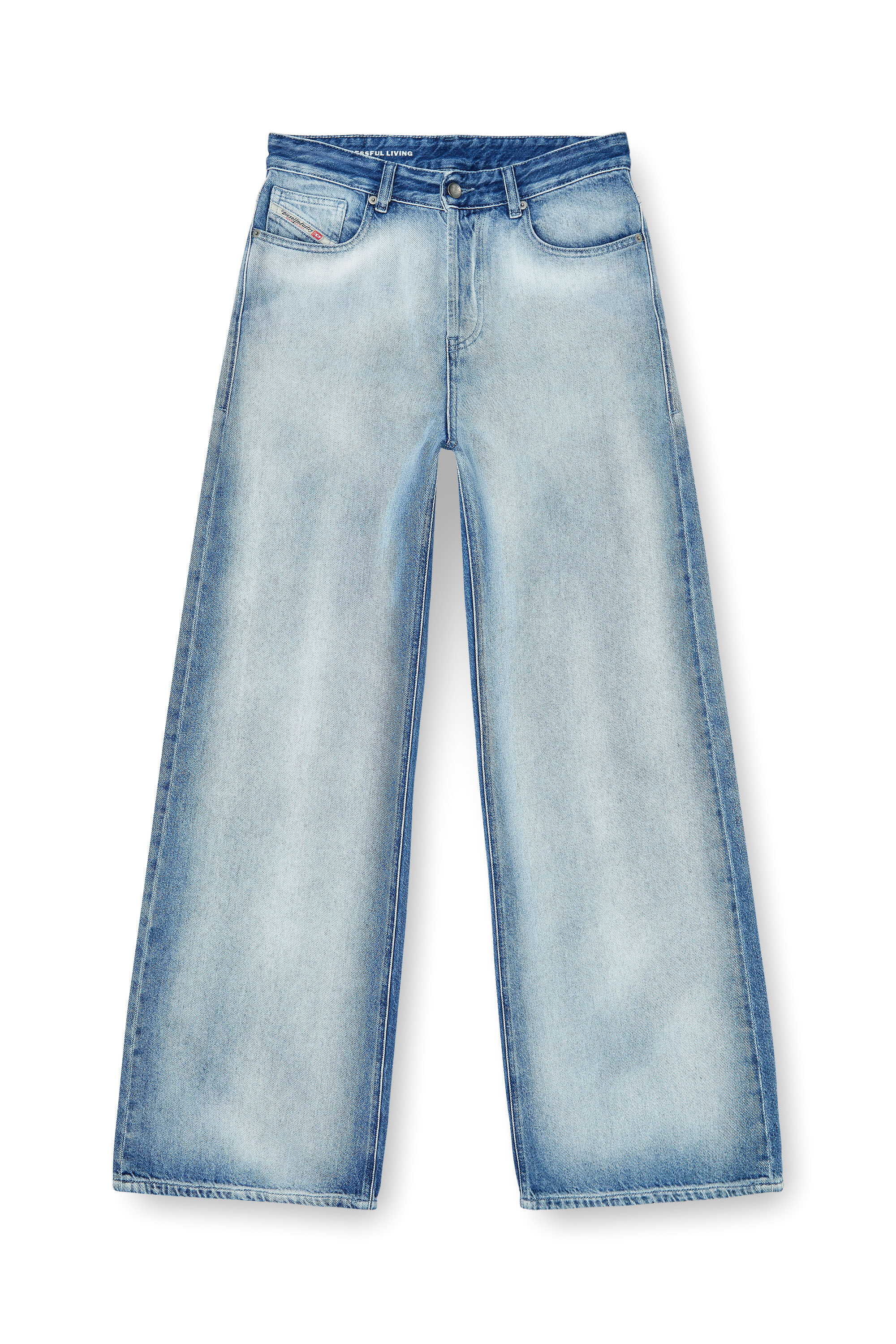 Diesel - Relaxed Jeans 1996 D-Sire 09P29 Donna, Blu Chiaro - Image 2