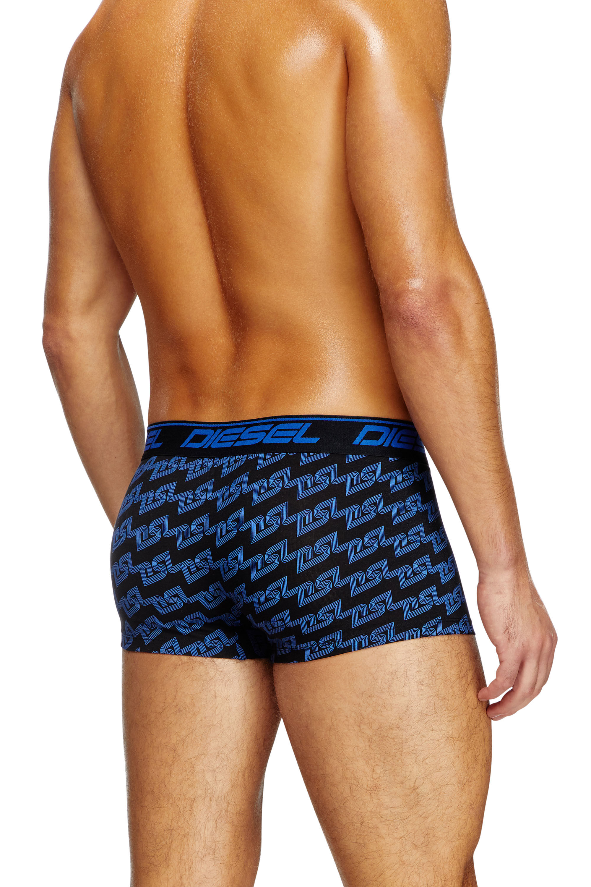 Diesel - UMBX-DAMIEN, Boxer con stampa splatter Uomo in Blu - 4