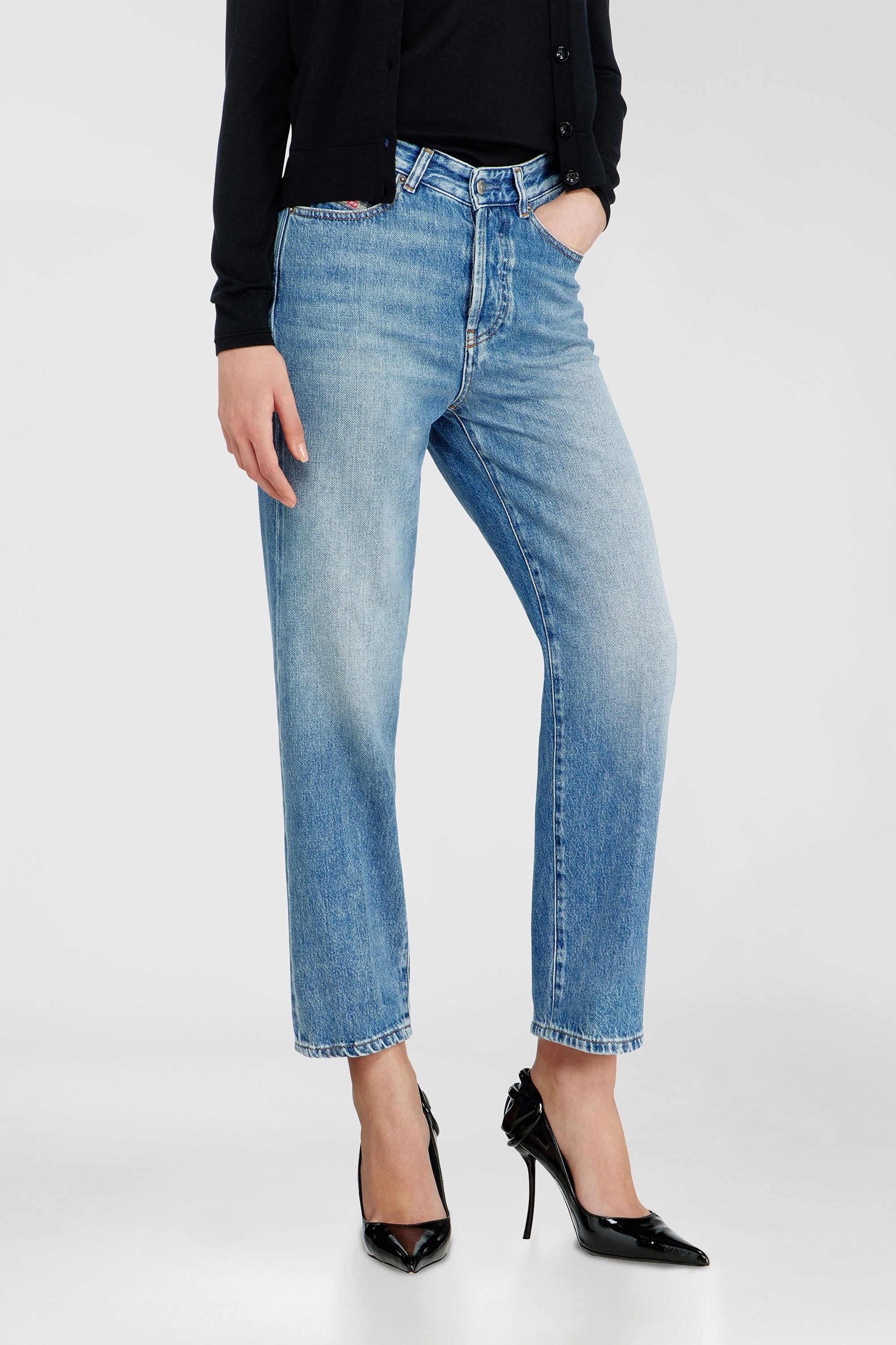 Diesel - Regular Jeans 1981 D-Went 09Q07 Donna, Blu Chiaro - Image 7