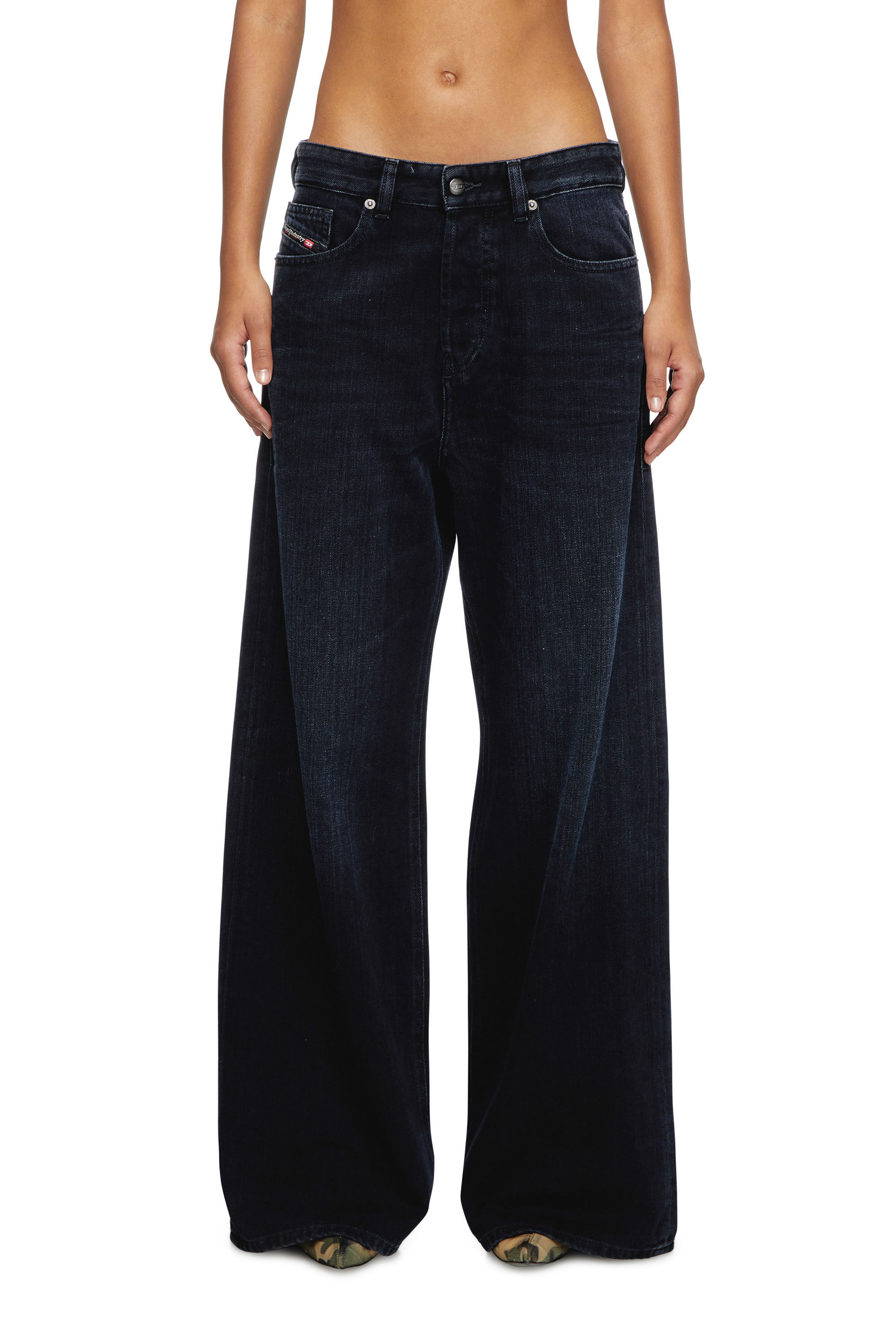 Diesel - Relaxed Jeans 1996 D-Sire 09L54 Donna, Blu Scuro - Image 3