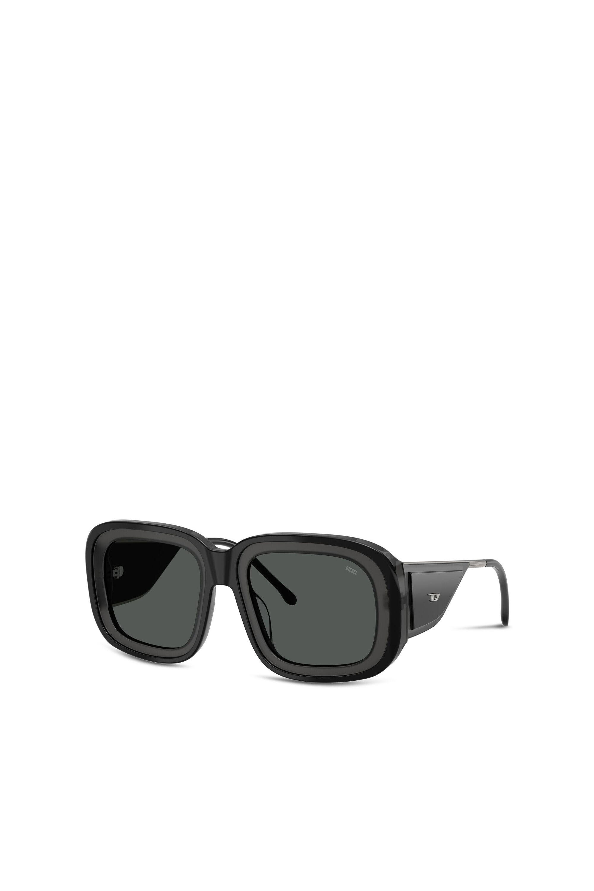 Diesel - 0DL2015U, Occhiali da sole quadrati Unisex in Nero - 4