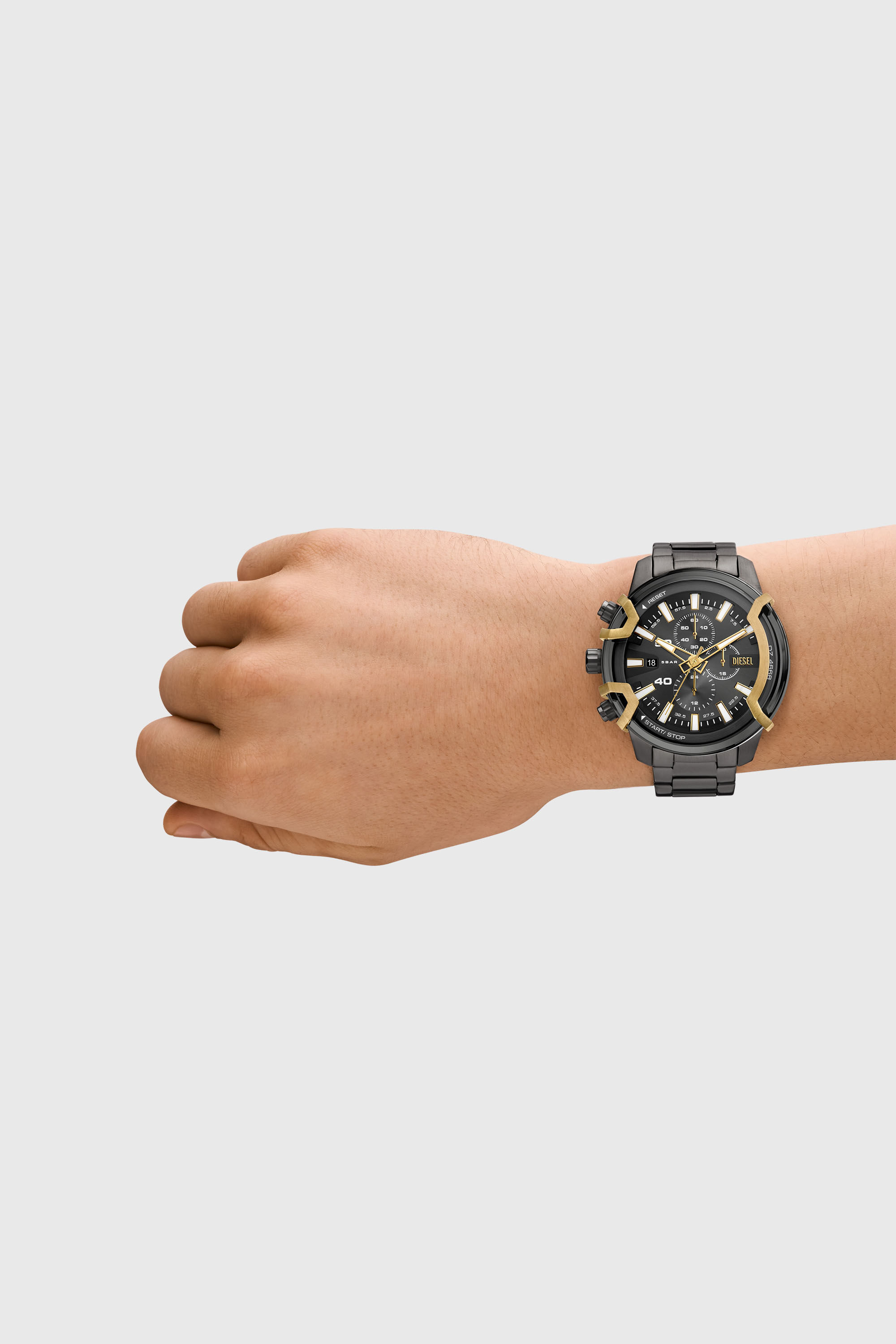 Diesel - DZ4668, Orologio Griffed in acciaio inossidabile bicolore Uomo in Grigio - 4