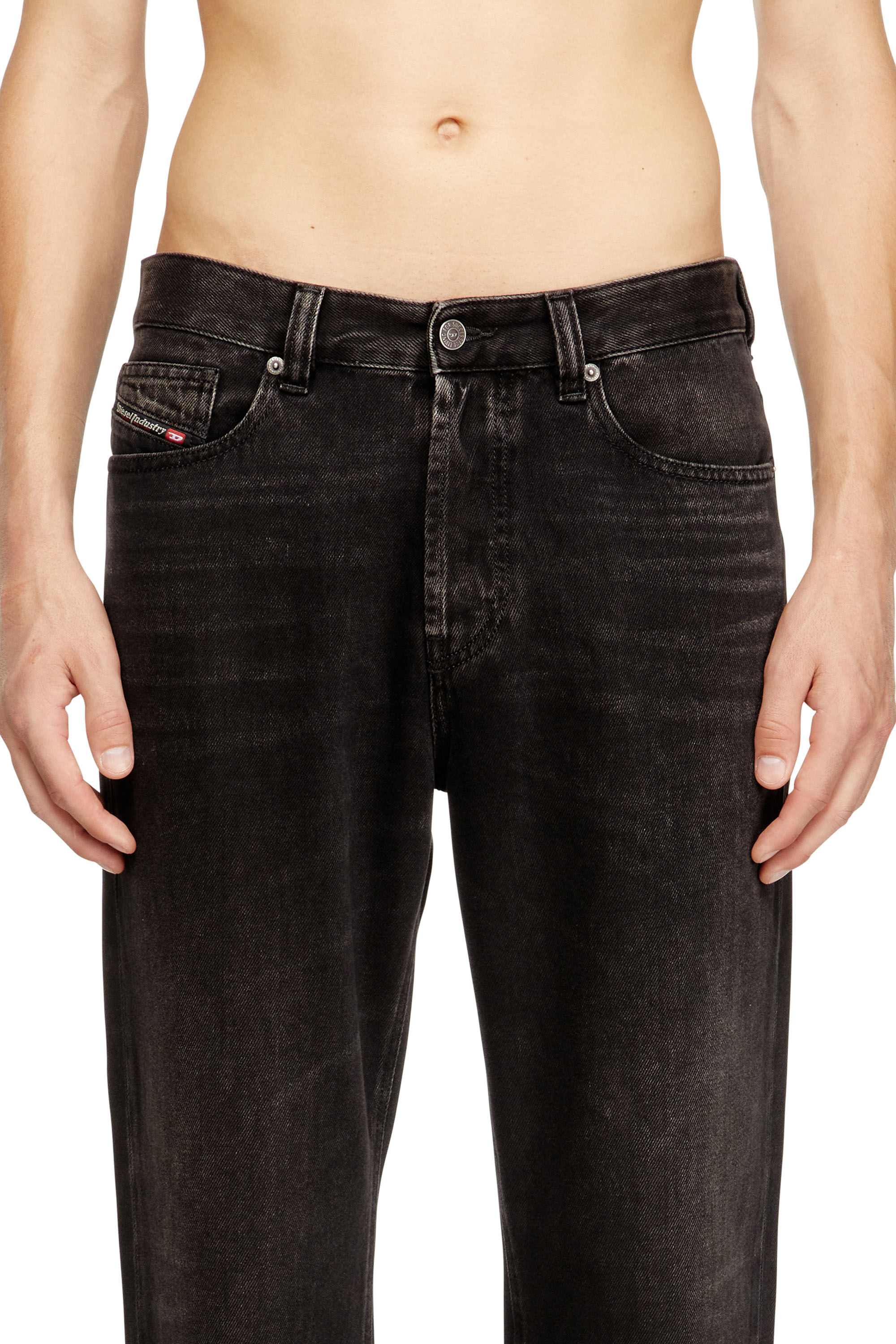 Diesel - Regular Jeans 2024 D-Macs 09J96 Uomo, Nero/Grigio scuro - Image 5