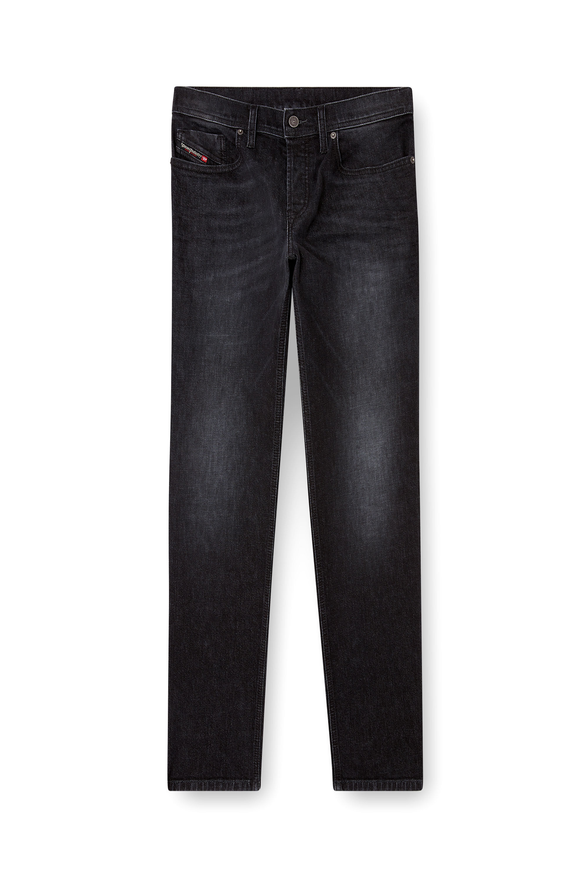 Diesel - Regular Jeans 2023 D-Finitive 0DBDT Uomo, Nero/Grigio scuro - Image 5