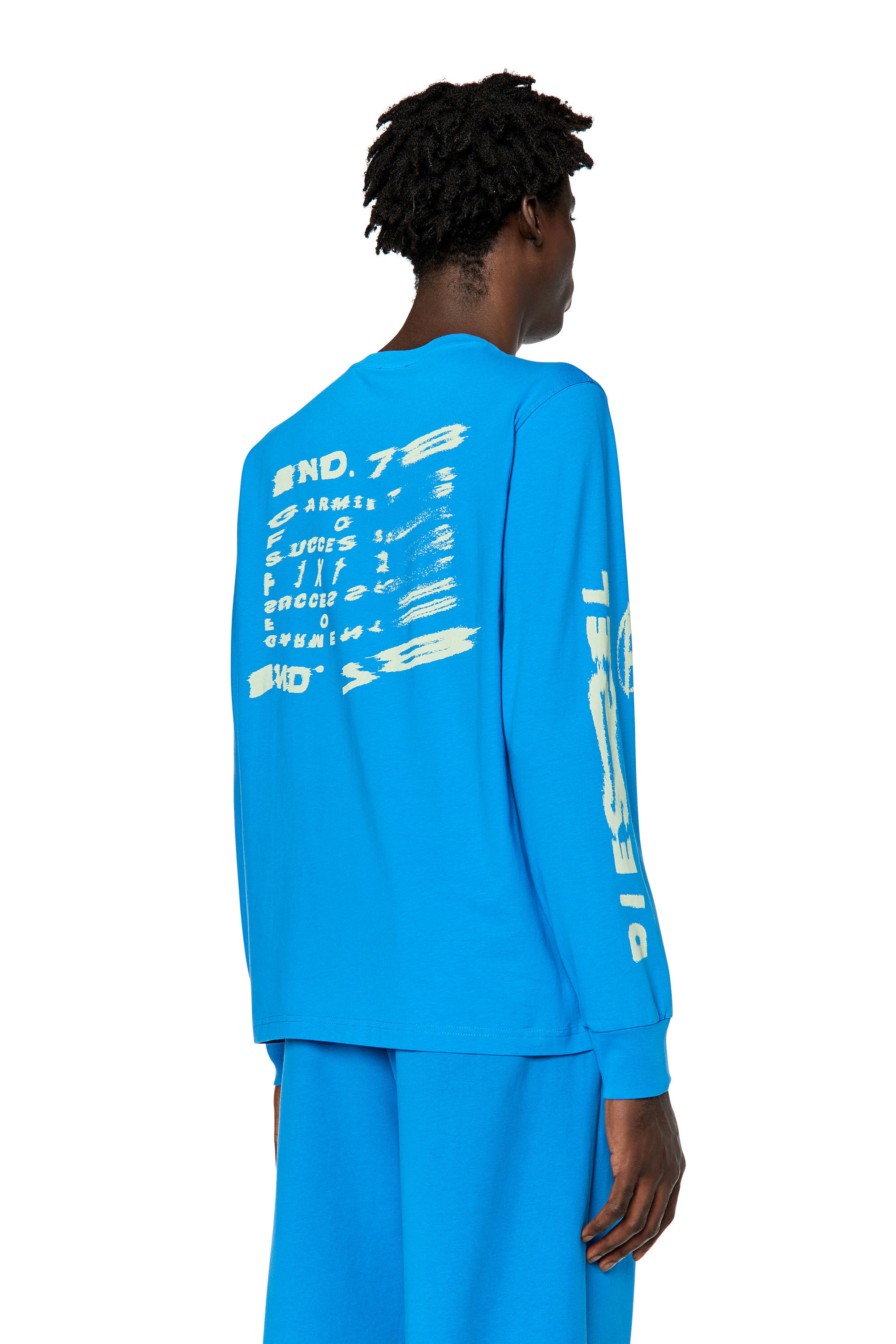Diesel - T-JUST-LS-G3, Blu medio - Image 4