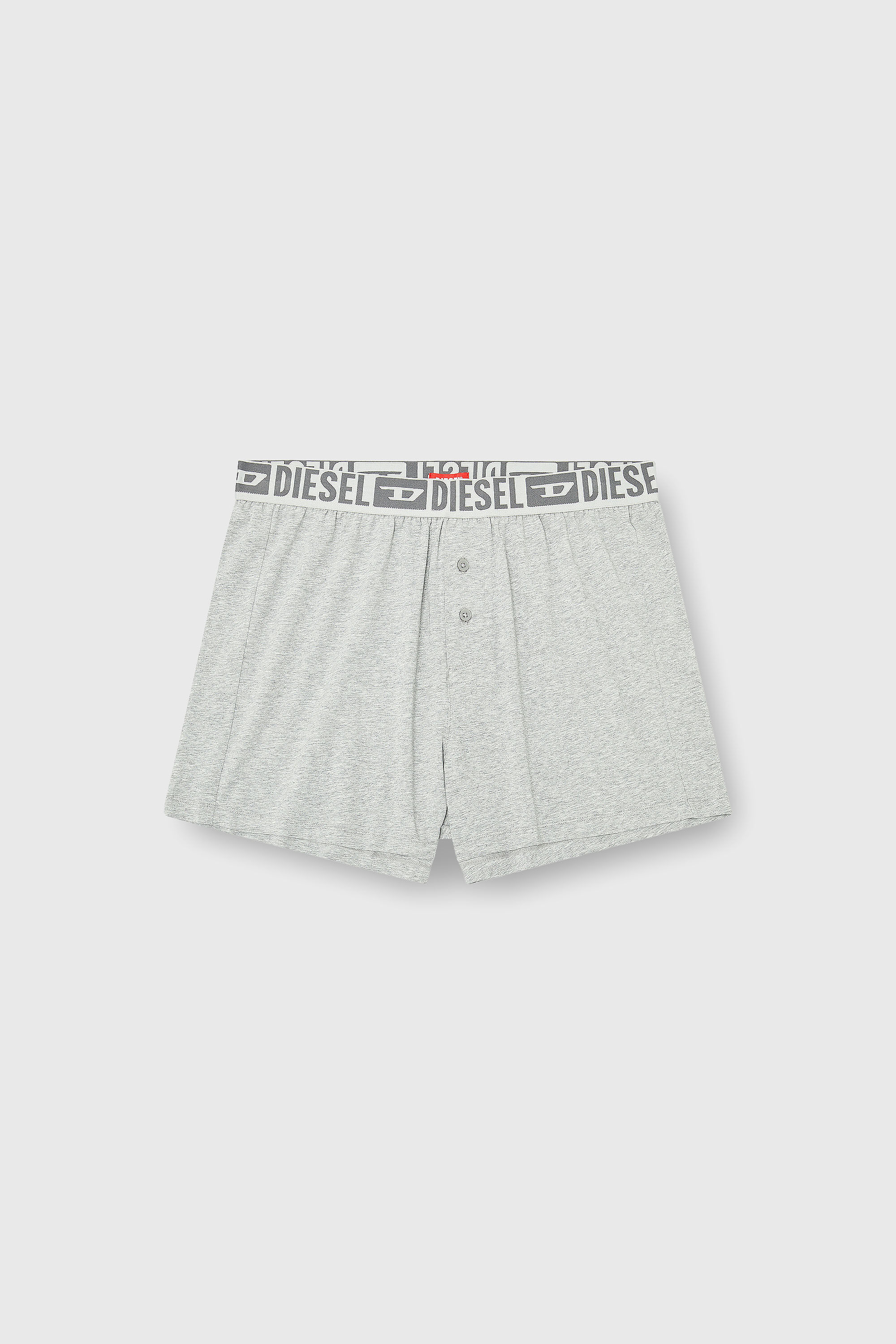 Diesel - STARKIE-D-CORE-2PACK, Set da due boxer lunghi in cotone stretch Uomo in Grigio - 2