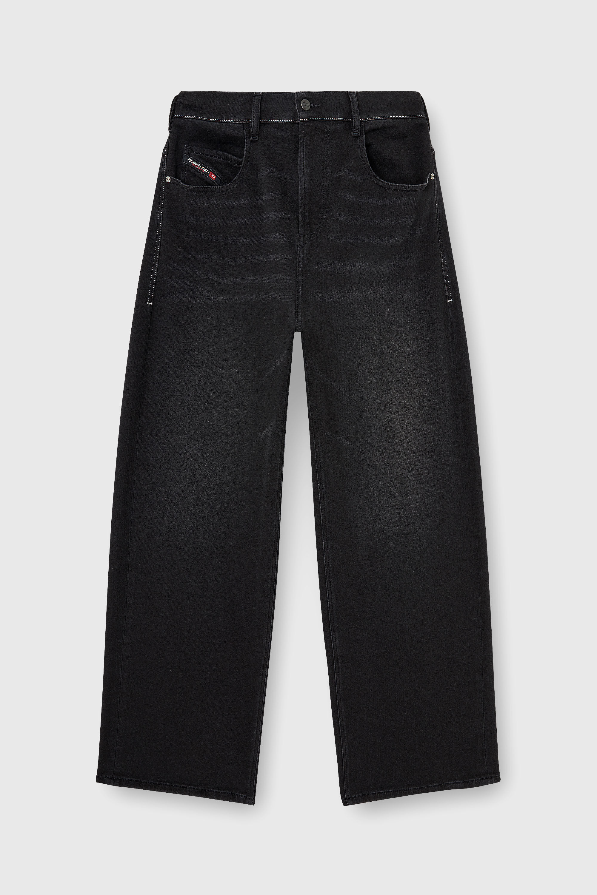 Diesel - Relaxed 2097 D-Enim-M Joggjeans&reg; 09P90 Unisex, Nero/Grigio scuro - Image 6