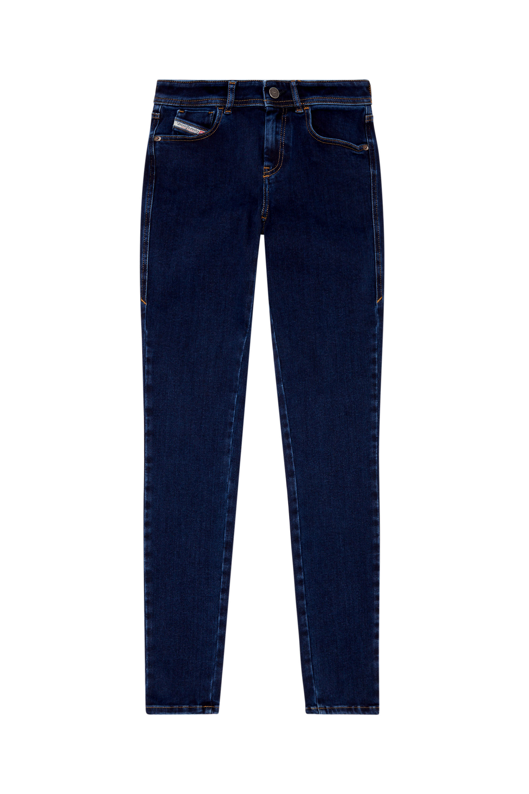 Diesel - Super skinny Jeans 2017 Slandy 09H80, Blu Scuro - Image 2
