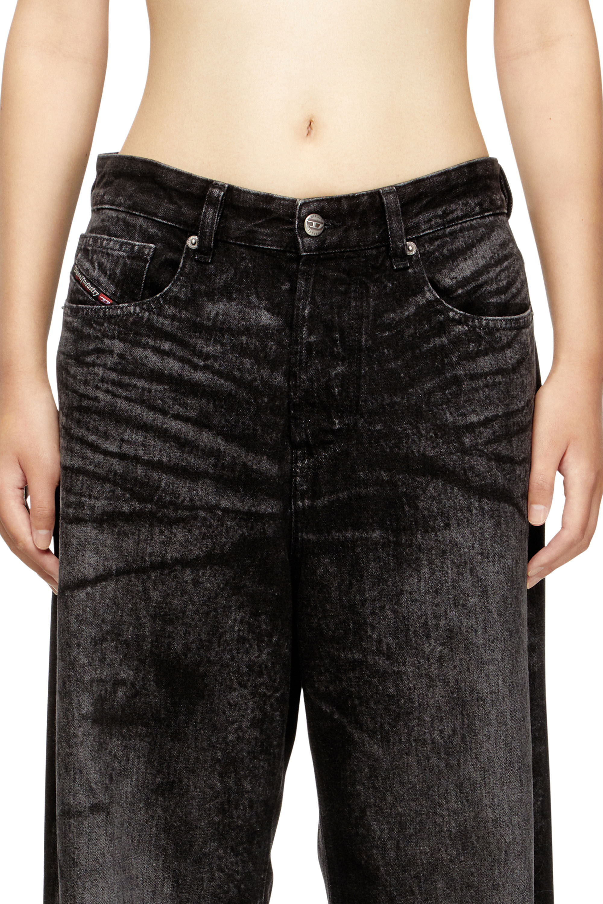Diesel - Relaxed Jeans 1996 D-Sire 007DB Donna, Nero/Grigio scuro - Image 5