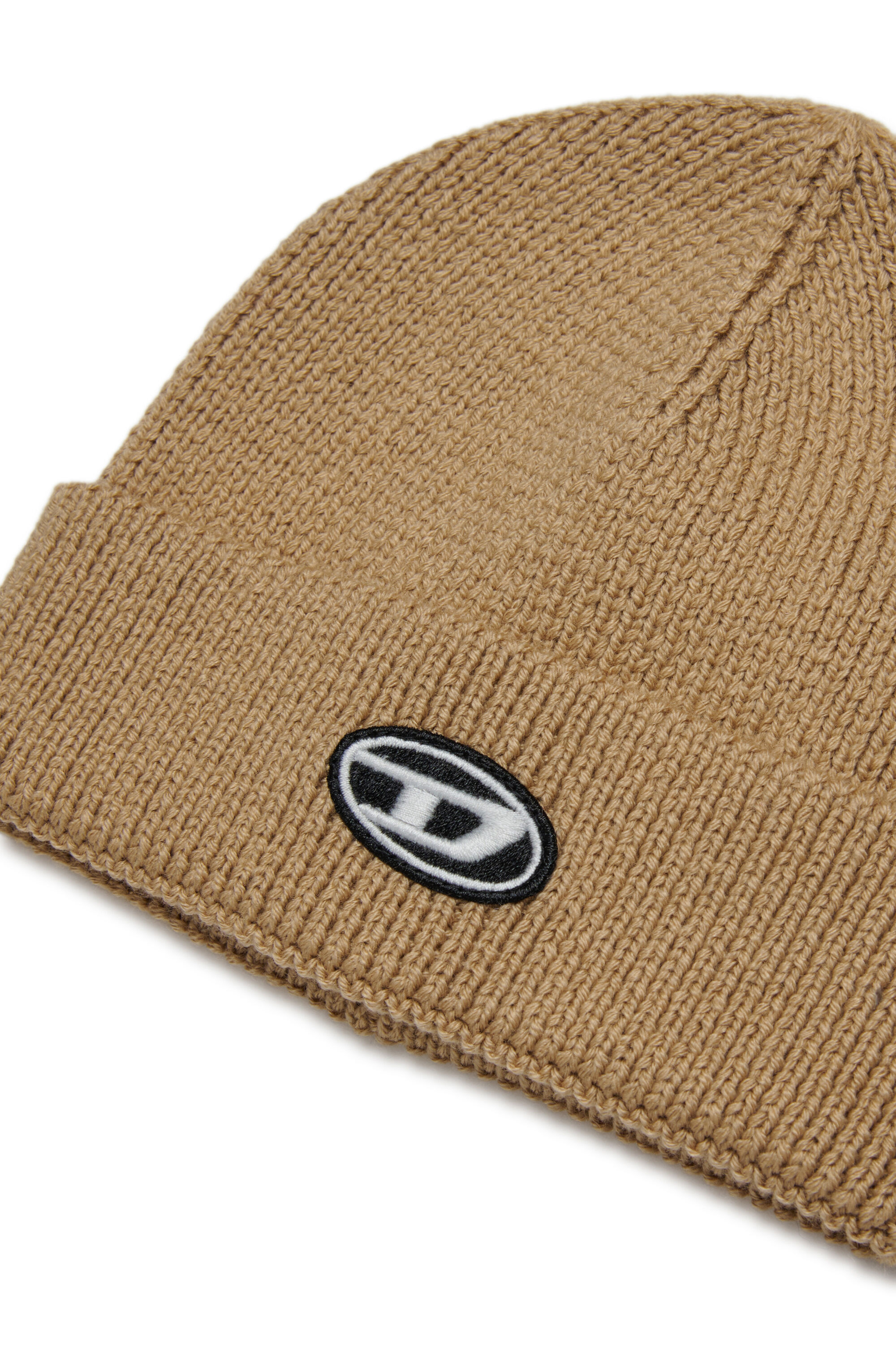 Diesel - FLYB, Berretto in misto lana con risvolto Unisex in Marrone - 3