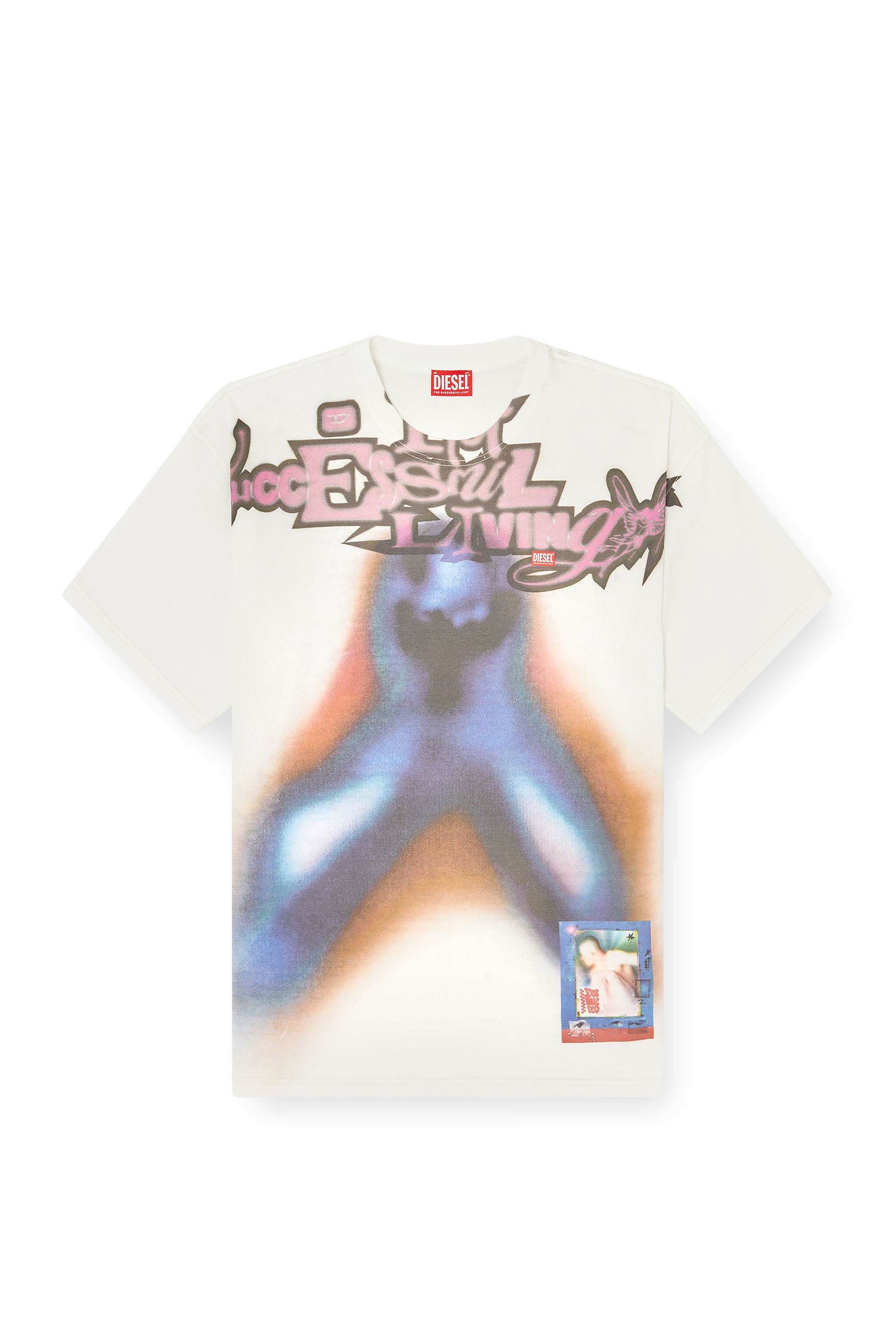 Diesel - T-BOXT-V13, T-shirt in cotone rilassato con stampa digitale Uomo in Multicolor - 2