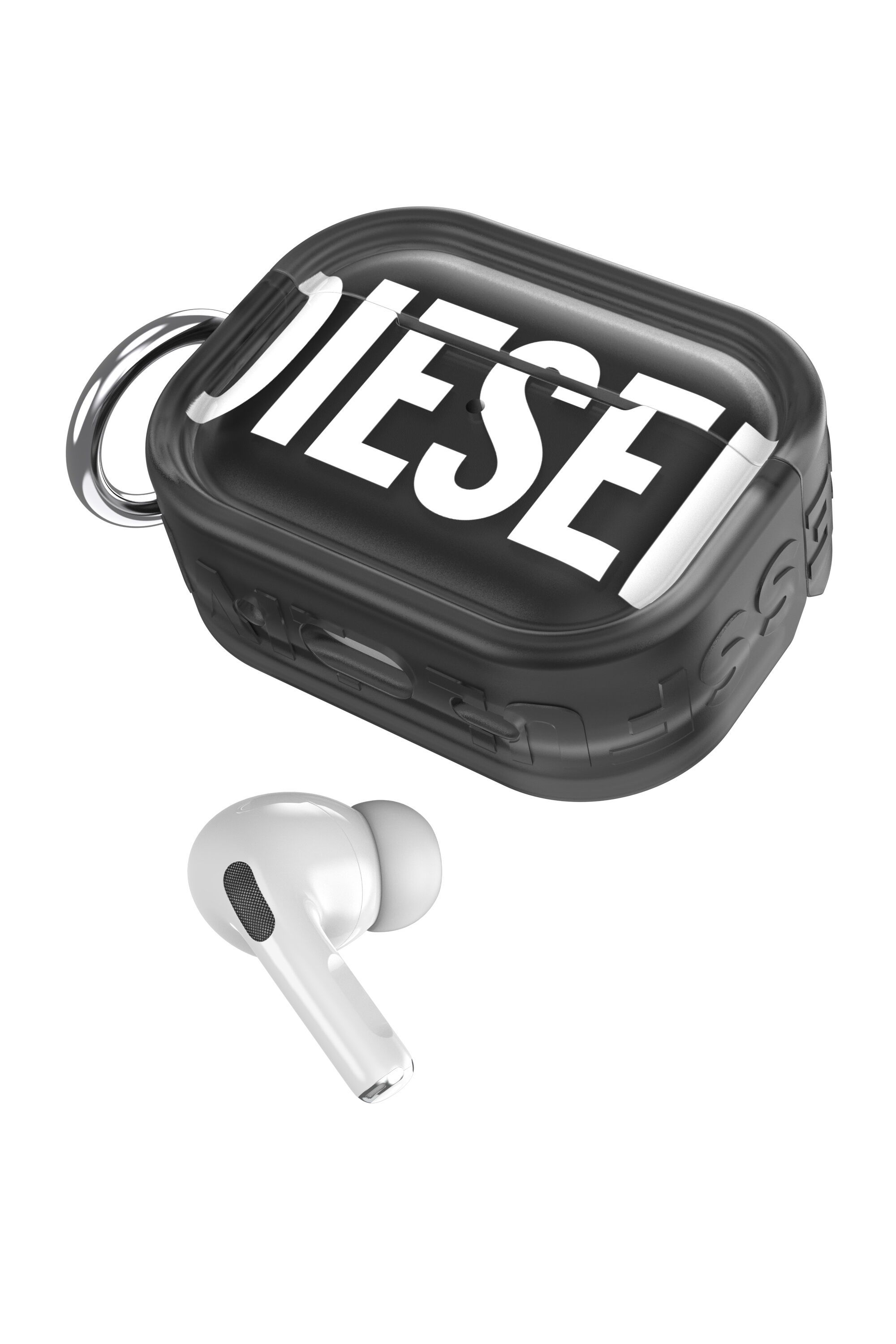 Diesel - 60451  AIRPODS CASE, Custodia Biscotto Bumper per Airpods Pro / Pro 2 Unisex in Nero - 4
