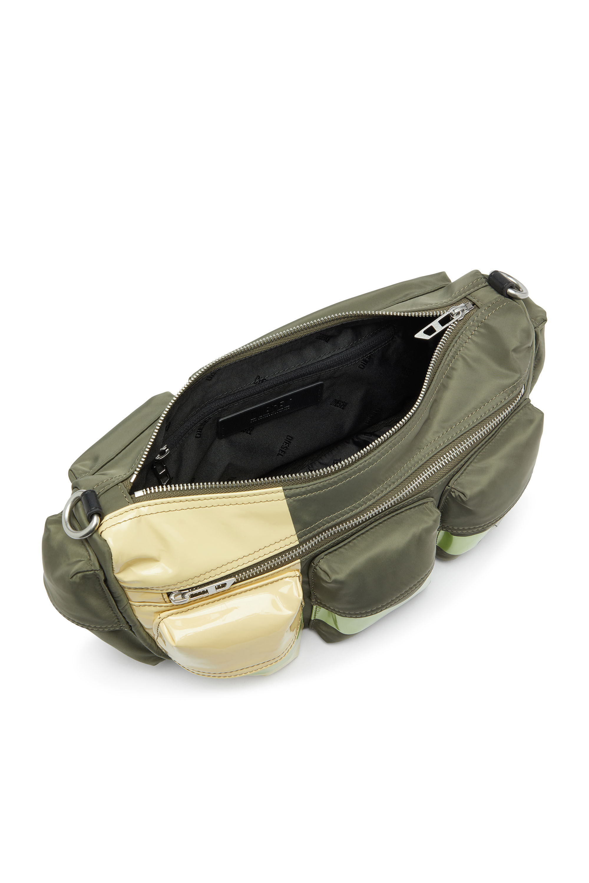 Diesel - MULTI-PKTS SHOULDER BAG X, Multi-Pkts - Borsa a spalla con design color block Unisex in Multicolor - 3