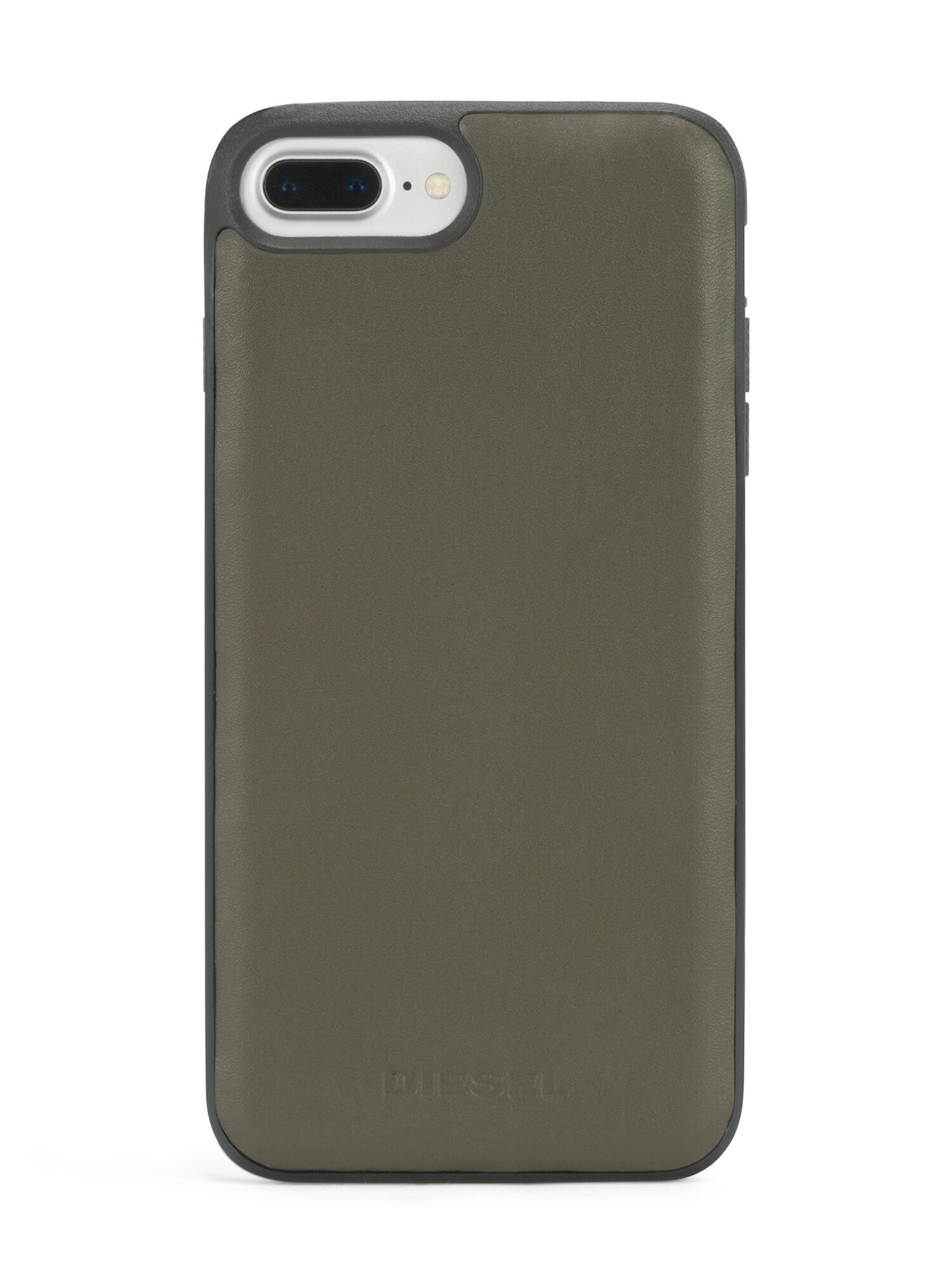 Diesel - OLIVE GREEN LEATHER IPHONE X CASE, Cover in pelle verde oliva, iPhone X Unisex in Verde - 4