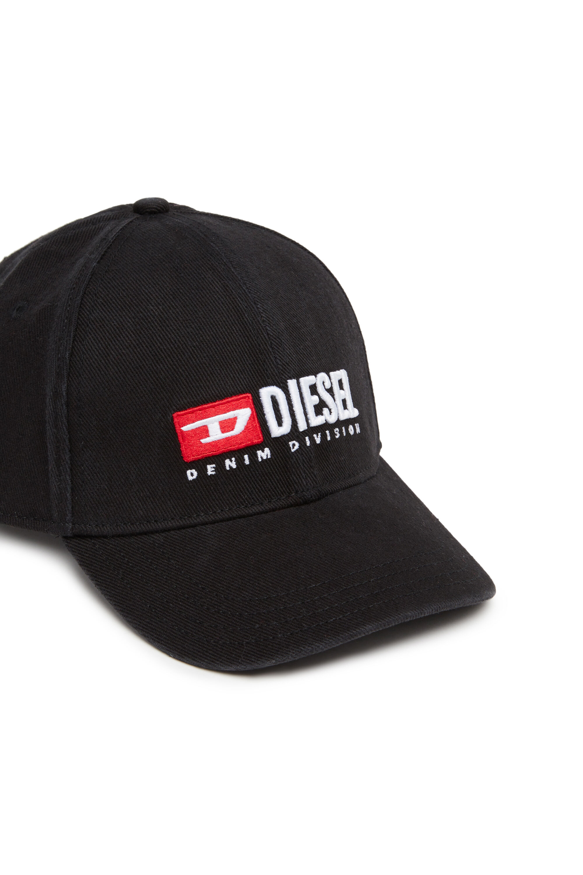 Diesel - CORRY-DIV-WASH, Man Baseball cap with logo embroidery in Black - Image 3