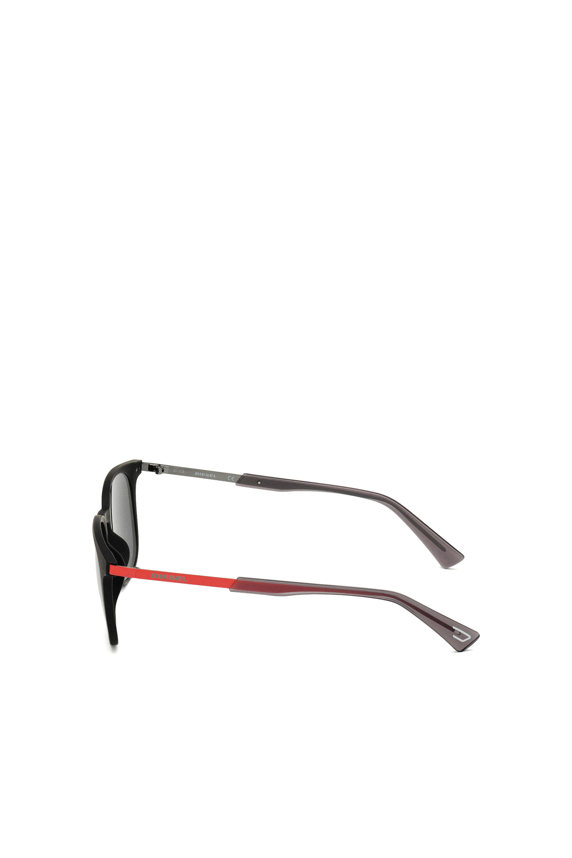 Diesel - DL0311, Occhiali da sole unisex in iniettato Unisex in Nero - 4