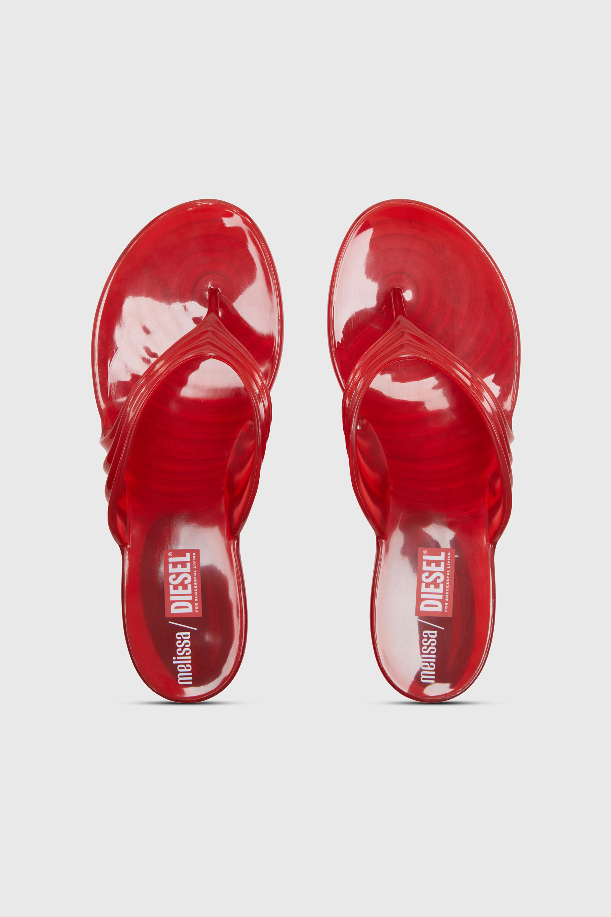 Diesel - MELISSA QUANTUM THONG, Infradito in Melflex&reg; Donna in Rosso - 4