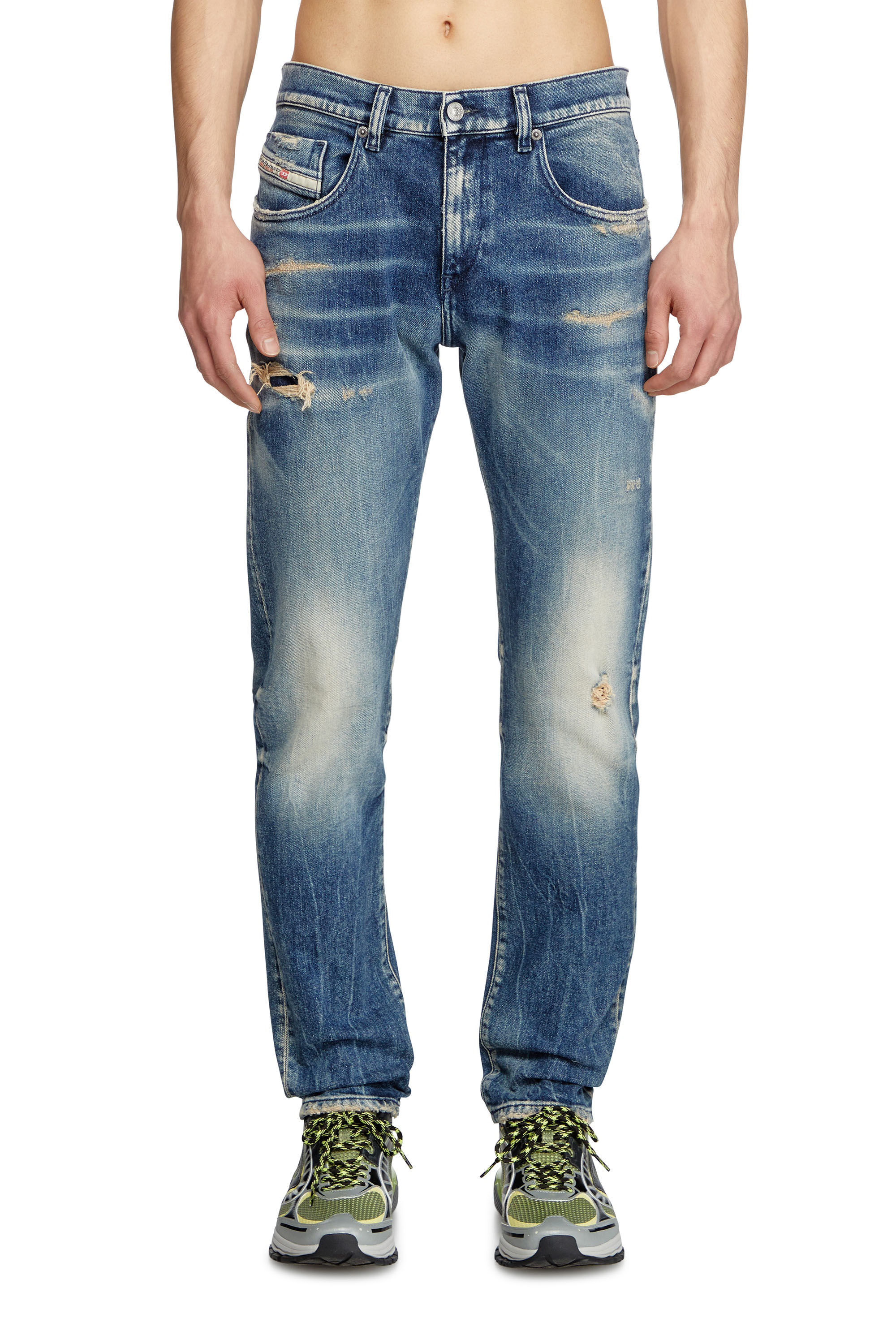 Diesel - Slim Jeans 2019 D-Strukt 007Y6 Uomo, Blu Scuro - Image 3