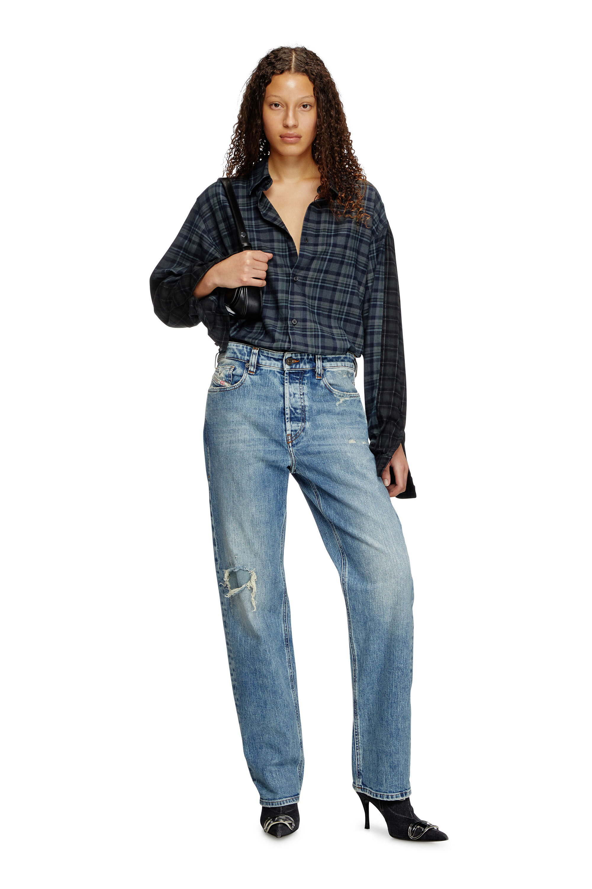 Diesel - Regular Jeans 1988 D-Ark 09L34 Donna, Blu Chiaro - Image 1