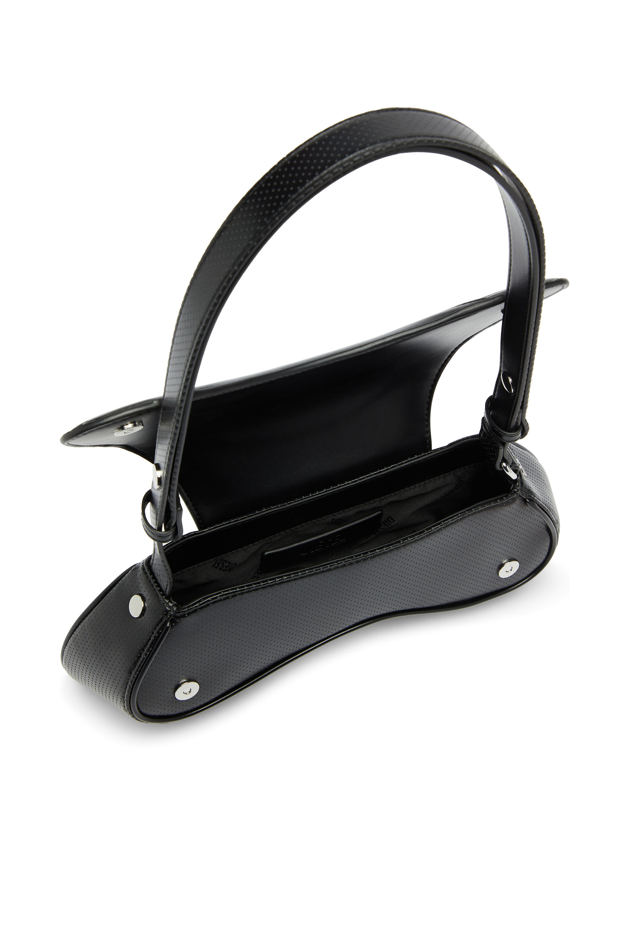 Diesel - PLAY CROSSBODY, Play - Borsa a tracolla in PU trapuntato e traforato Donna in Nero - 3